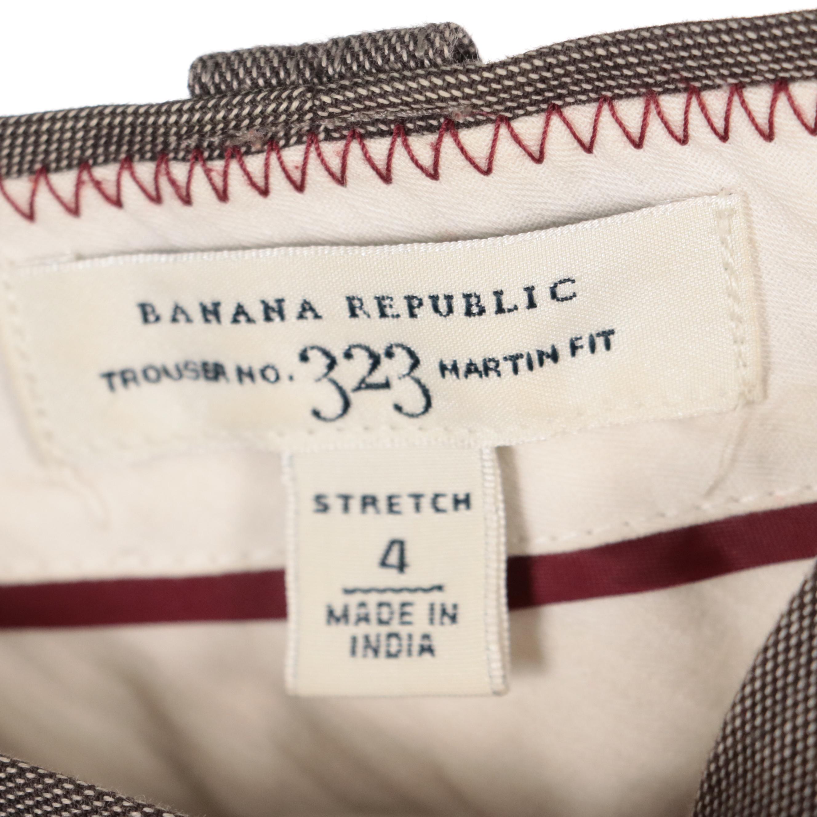 Banana Republic Martin Fit Trousers in Various Neutral Colors