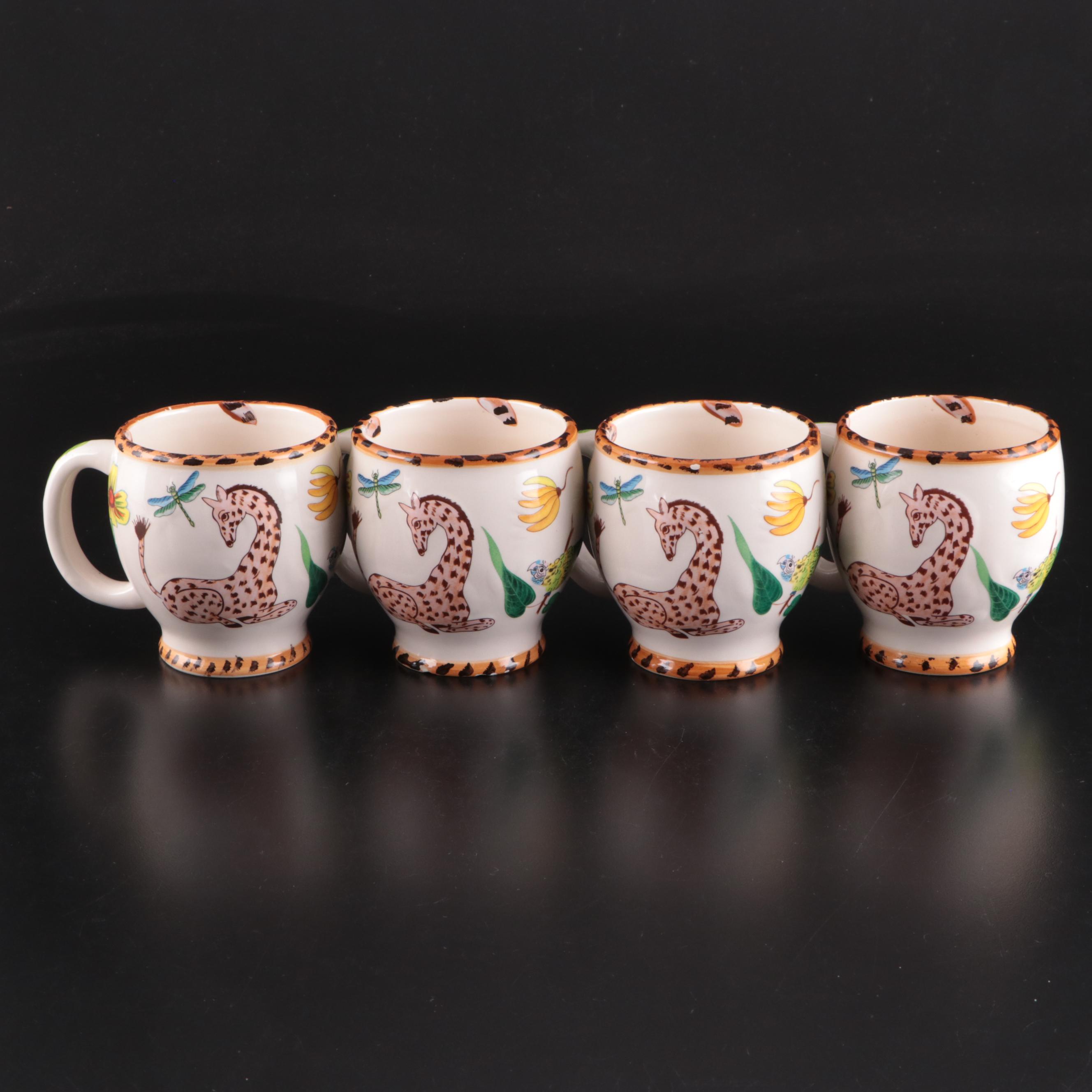 Lynn Chase "Jungle Jubilee" Ceramic Bowls and Mugs