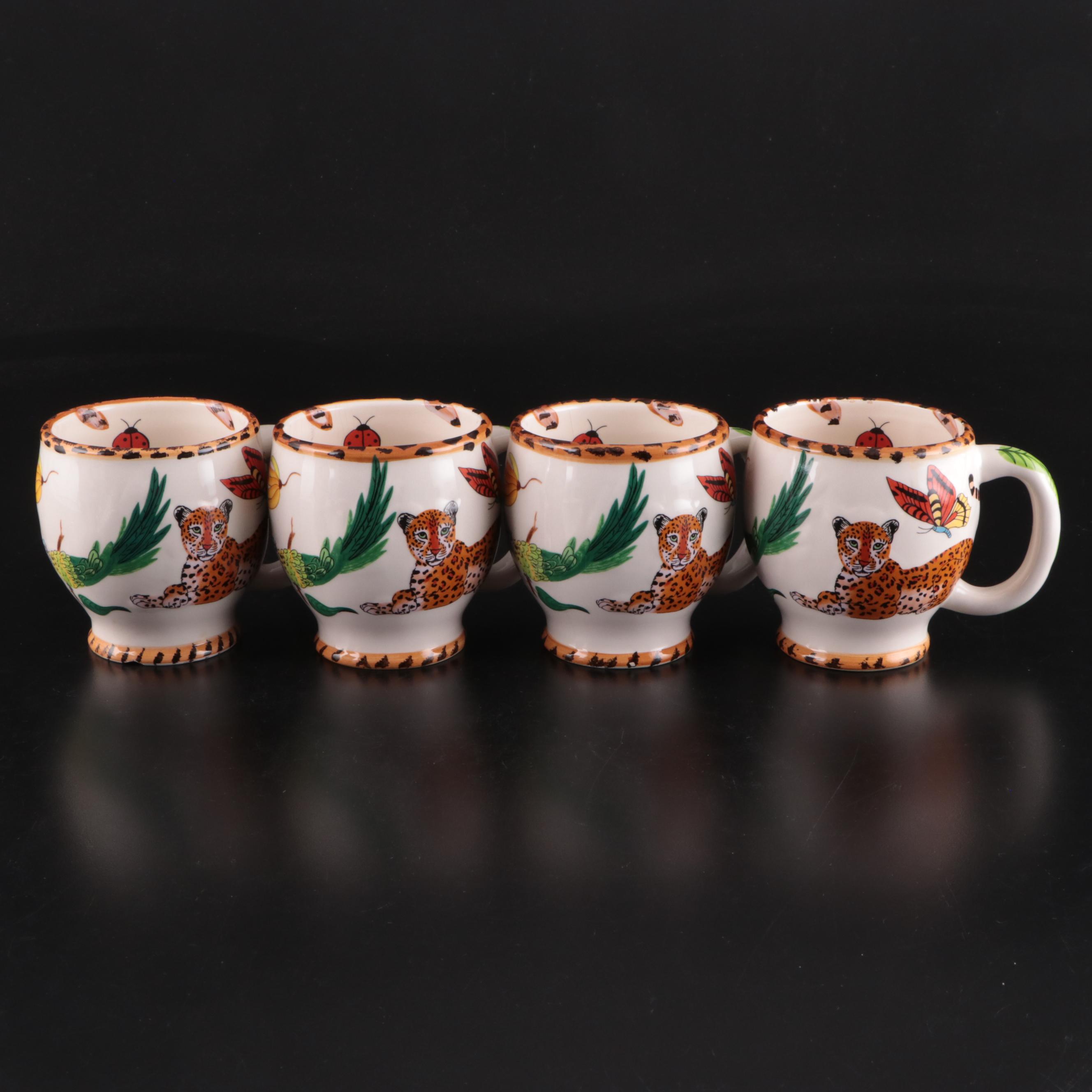 Lynn Chase "Jungle Jubilee" Ceramic Bowls and Mugs