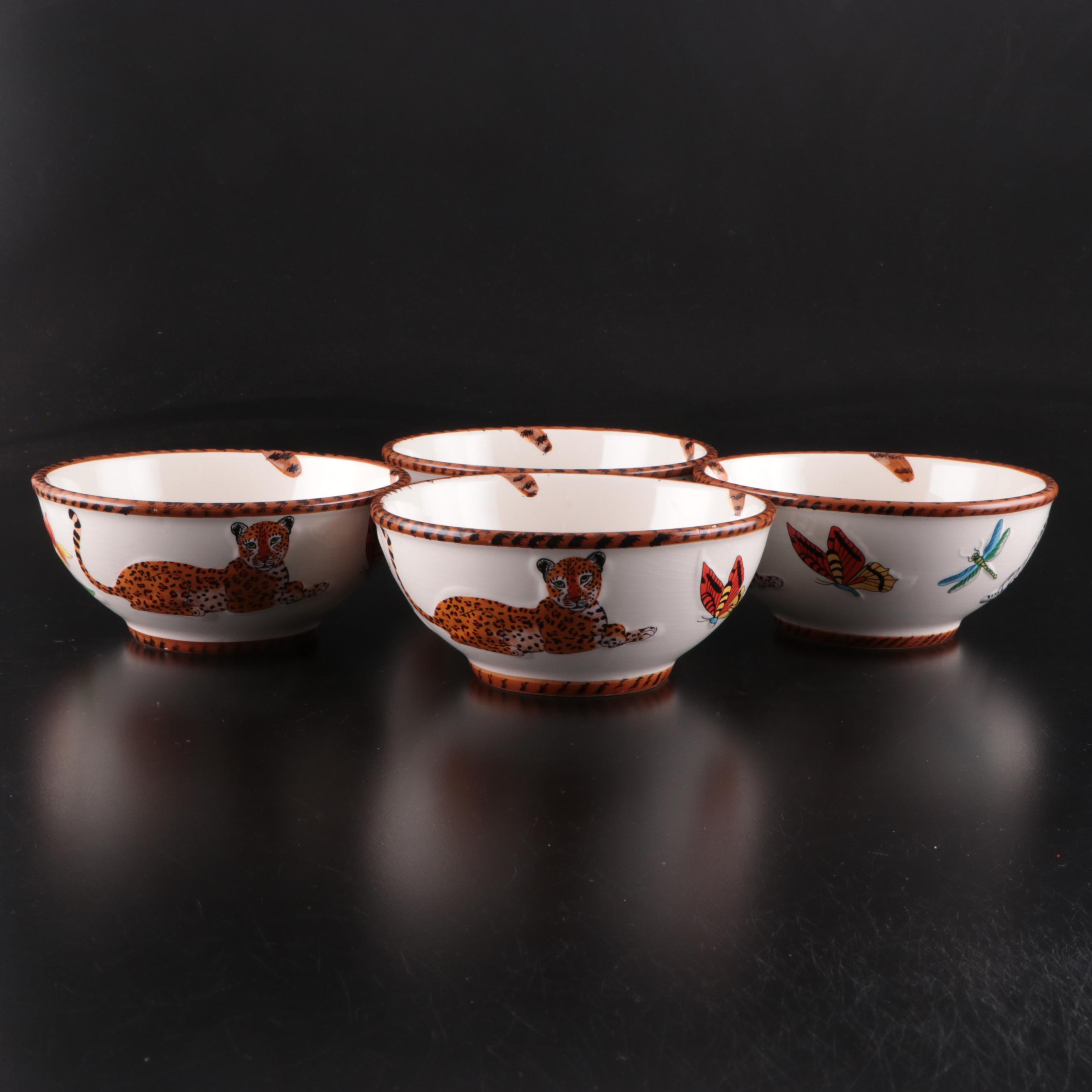 Lynn Chase "Jungle Jubilee" Ceramic Bowls and Mugs