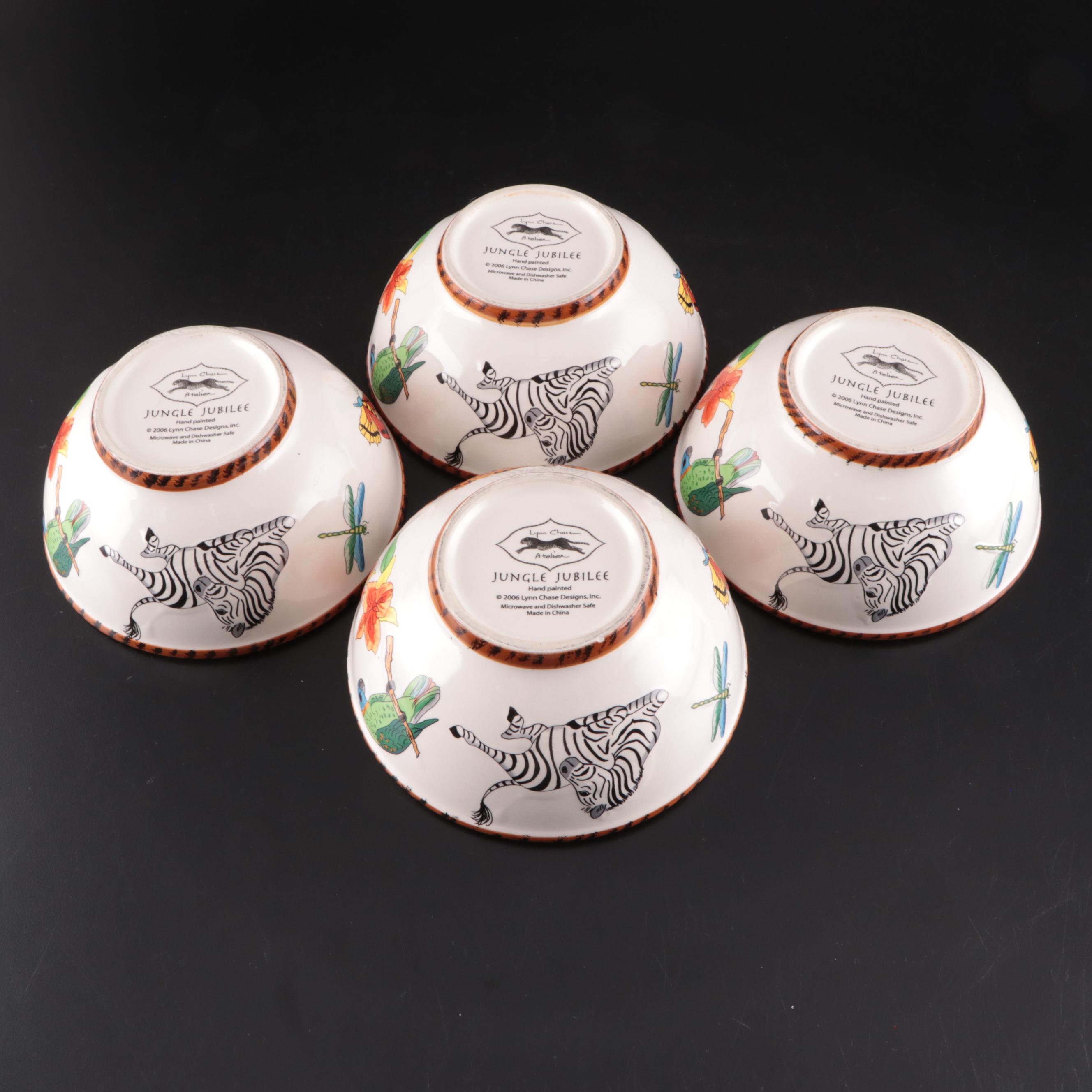 Lynn Chase "Jungle Jubilee" Ceramic Bowls and Mugs