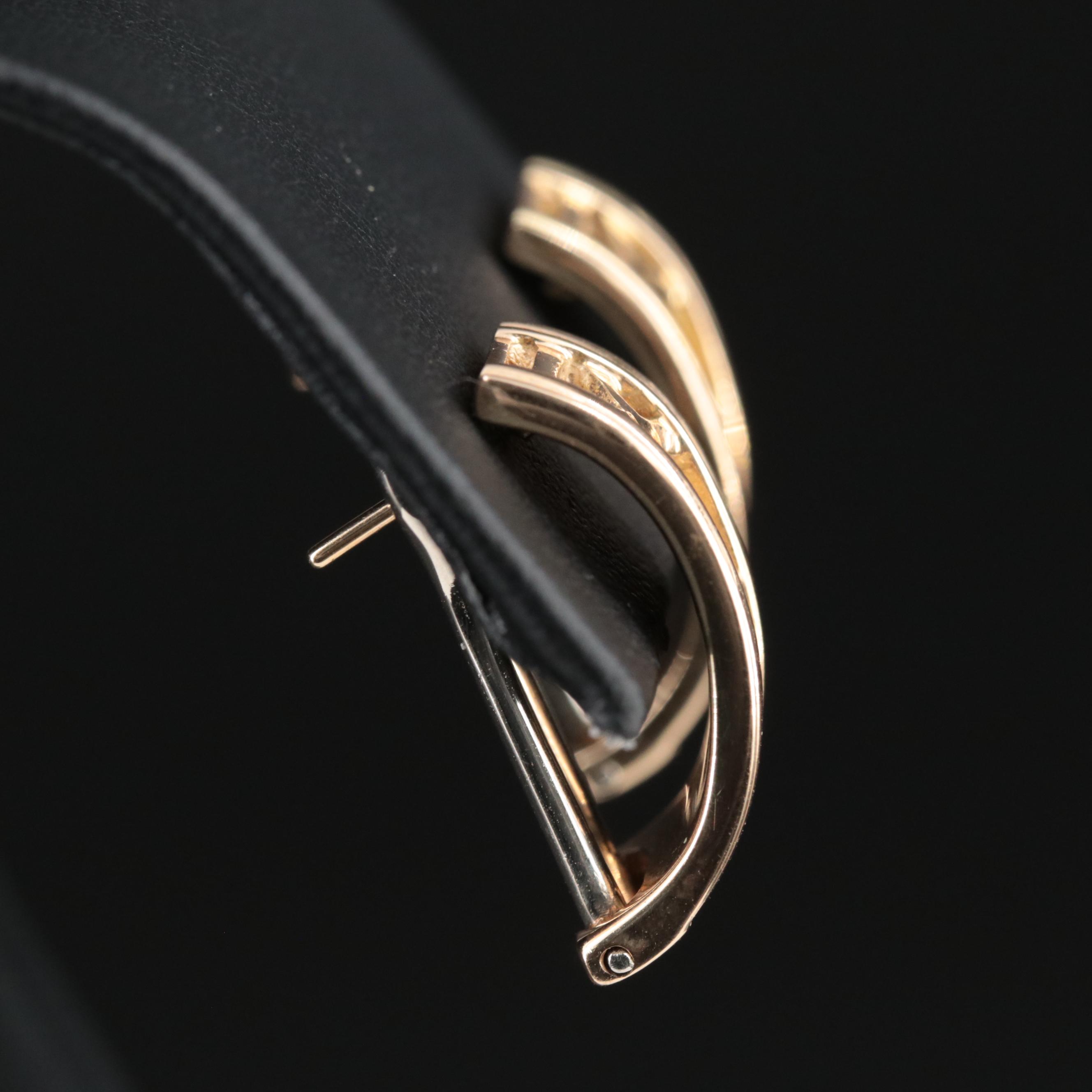 14K Roman Numeral Earrings