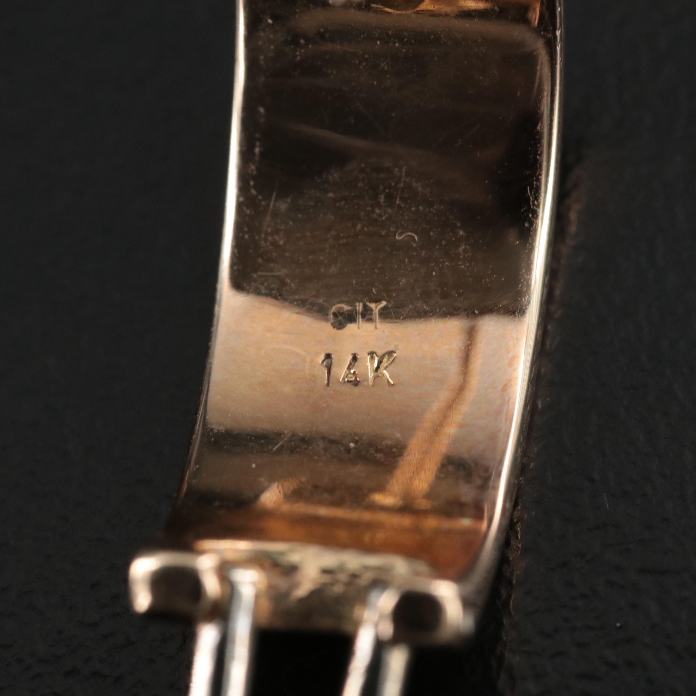 14K Roman Numeral Earrings