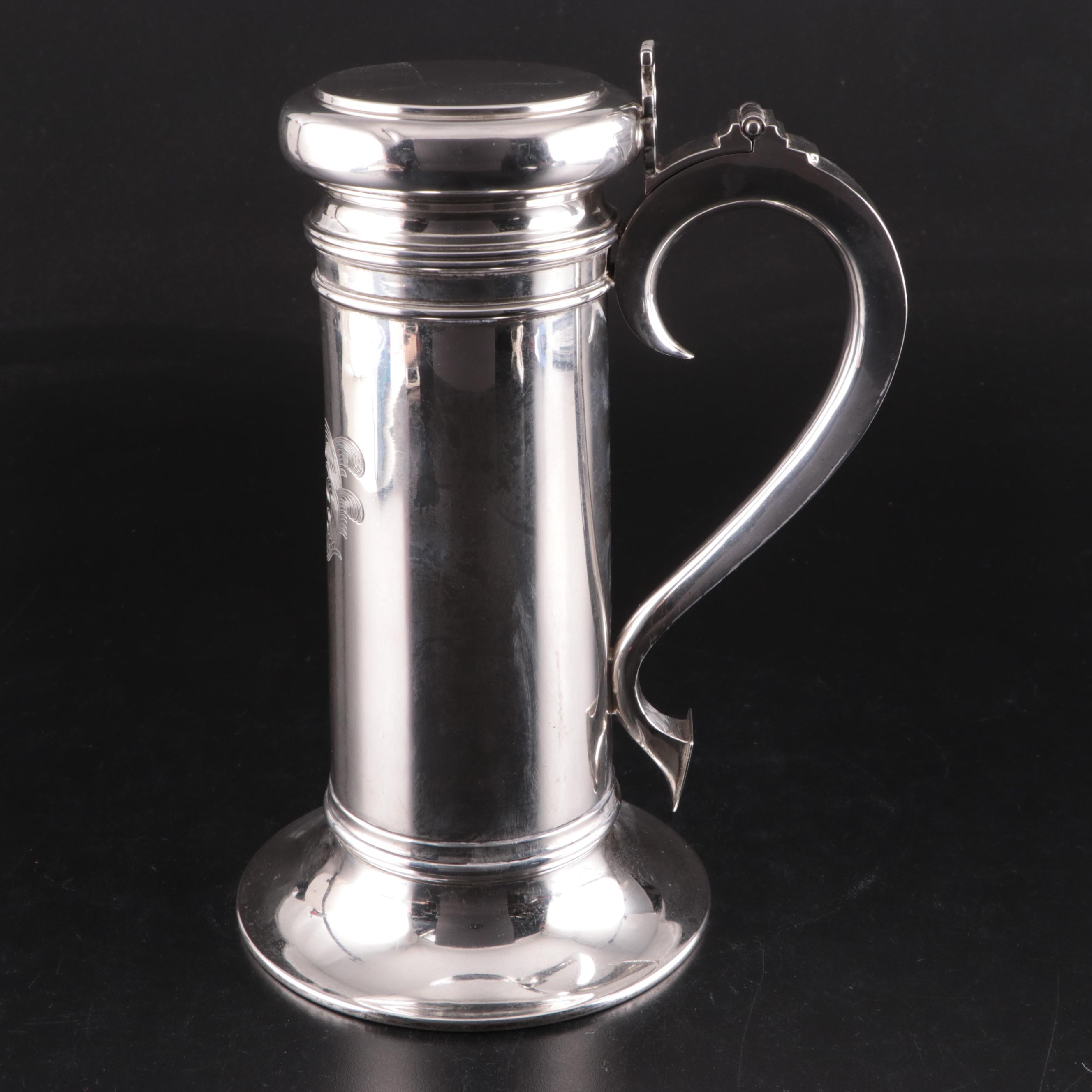 Crichton & Co Sterling Silver Tankard, Early 20th Century