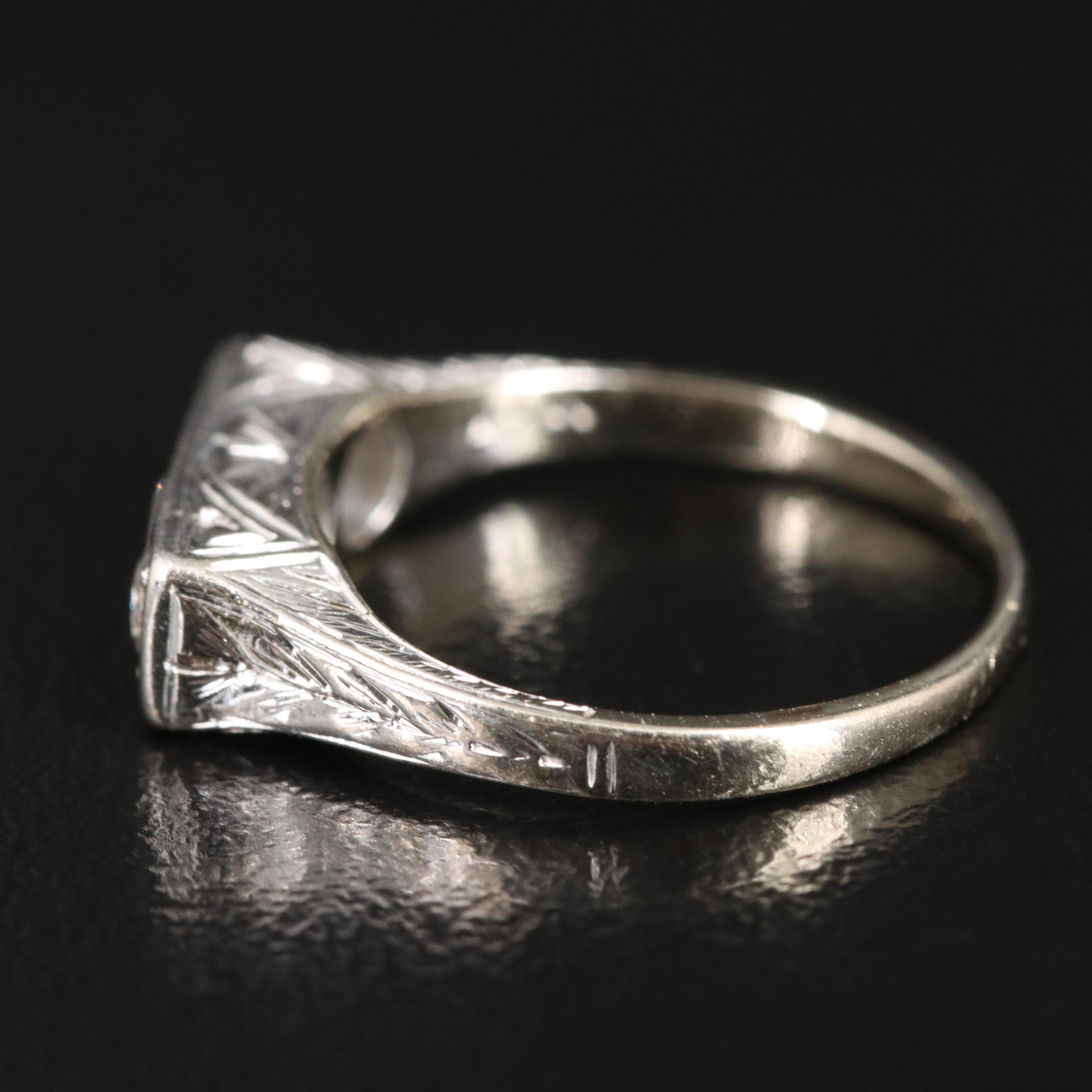 14K 0.39 CTW Diamond Ring with Platium Accents