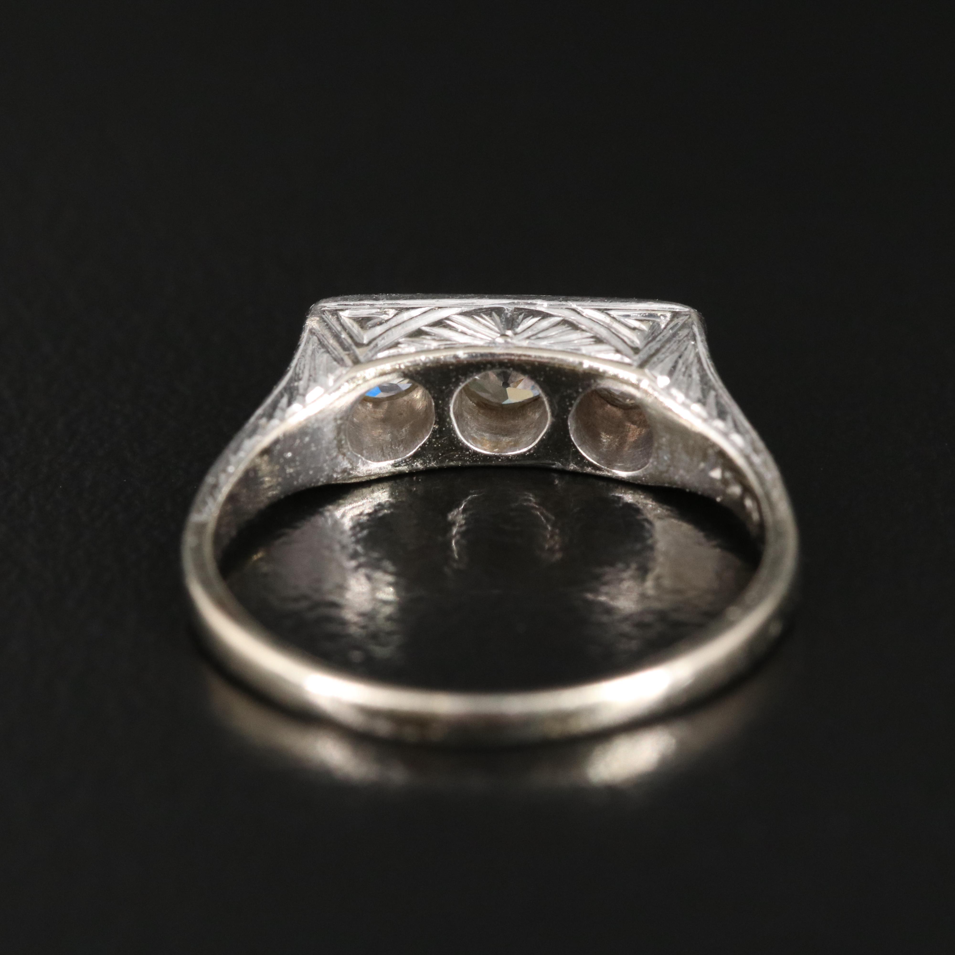 14K 0.39 CTW Diamond Ring with Platium Accents