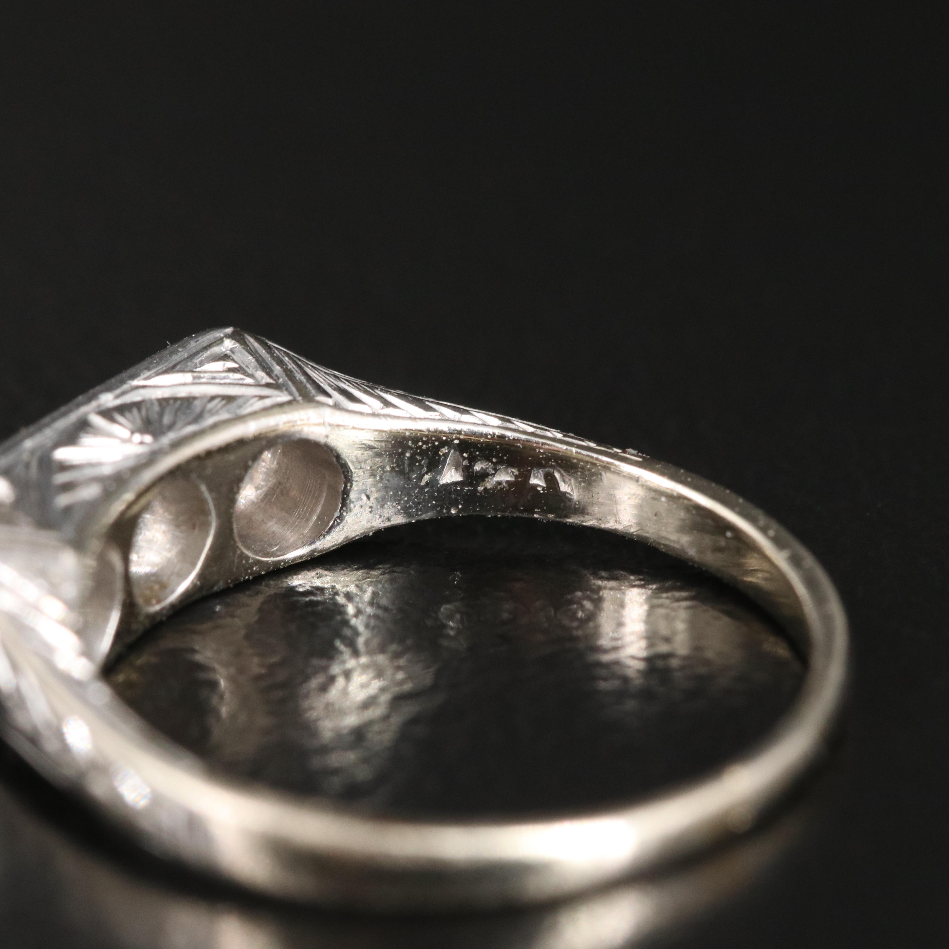 14K 0.39 CTW Diamond Ring with Platium Accents