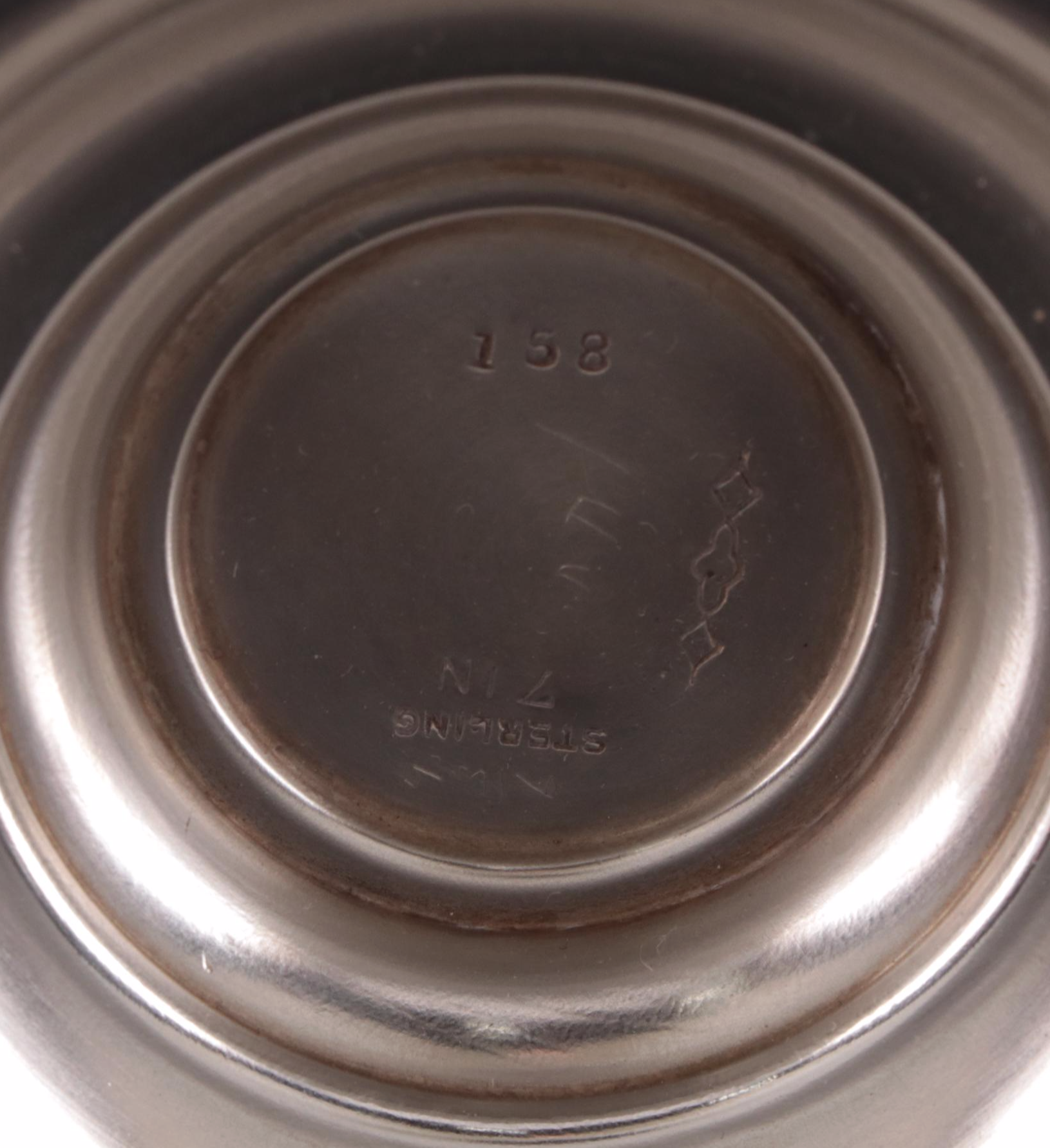 Graff, Washbourne & Dunn Openwork Sterling Silver Trumpet Vase Holder