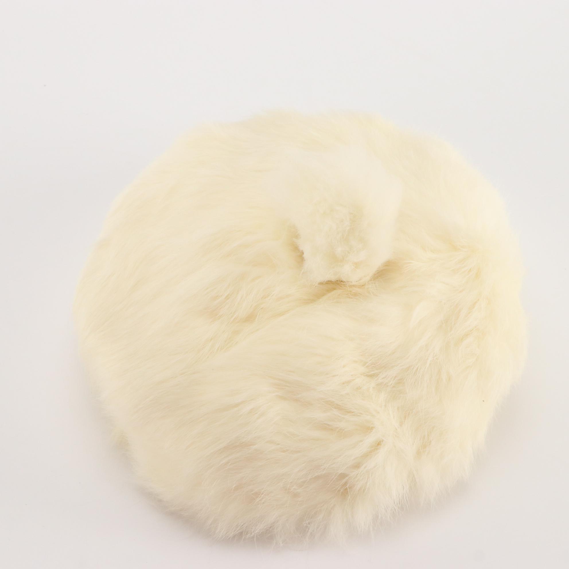 Black and White Rabbit Fur Hats