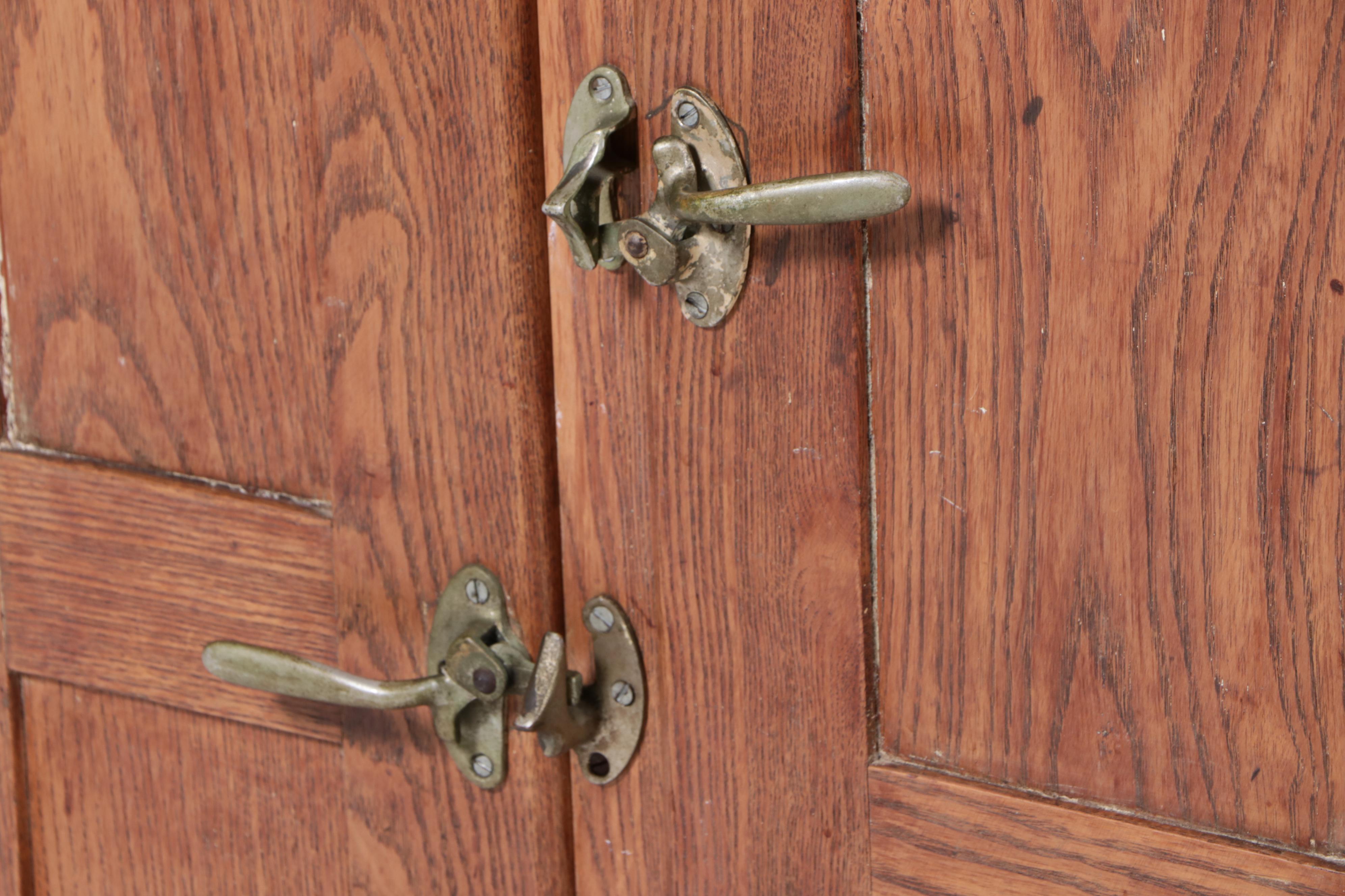 Oak Ice Box Cabinet, Early 20th Century