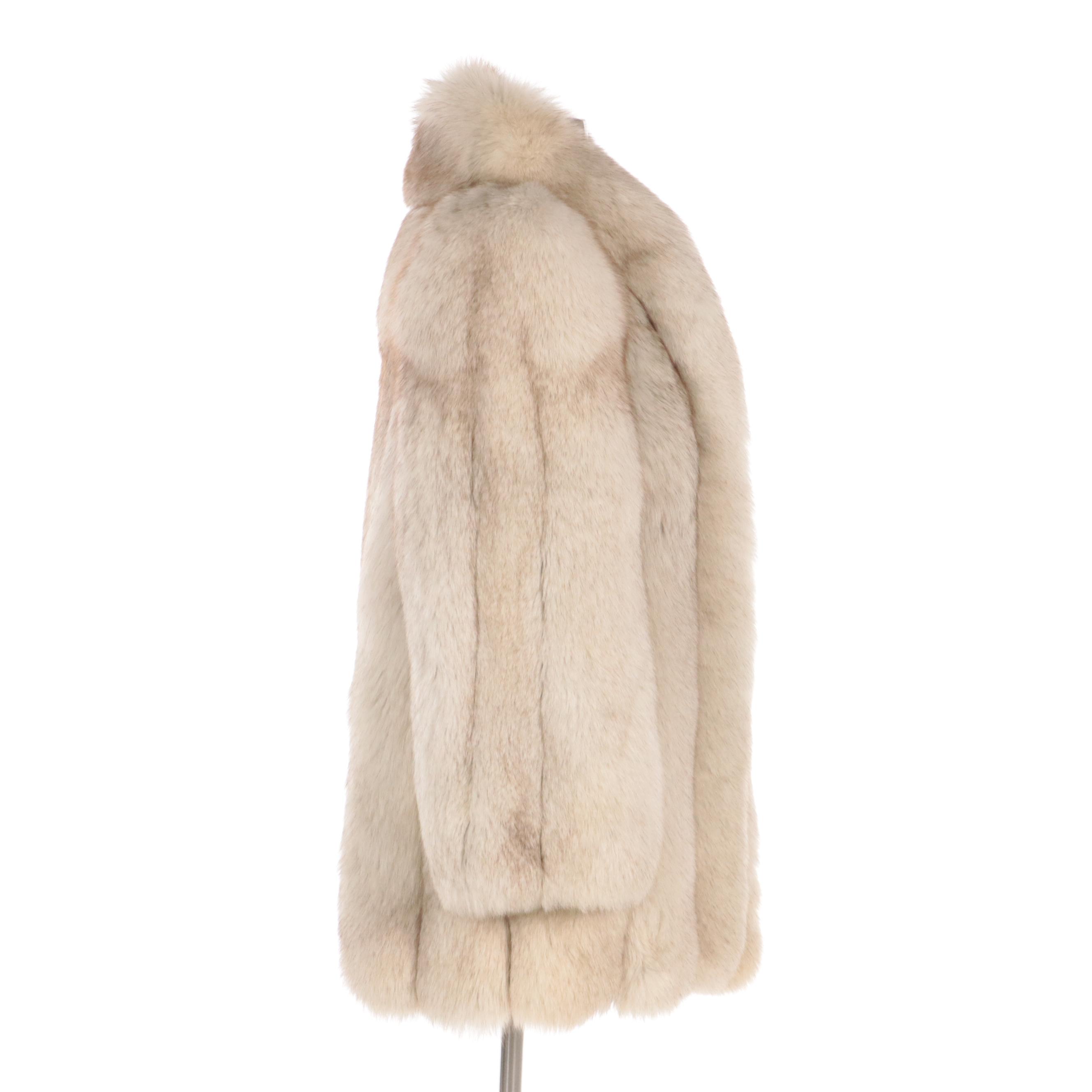 Blue Fox Fur Stroller Coat from Saga Furs