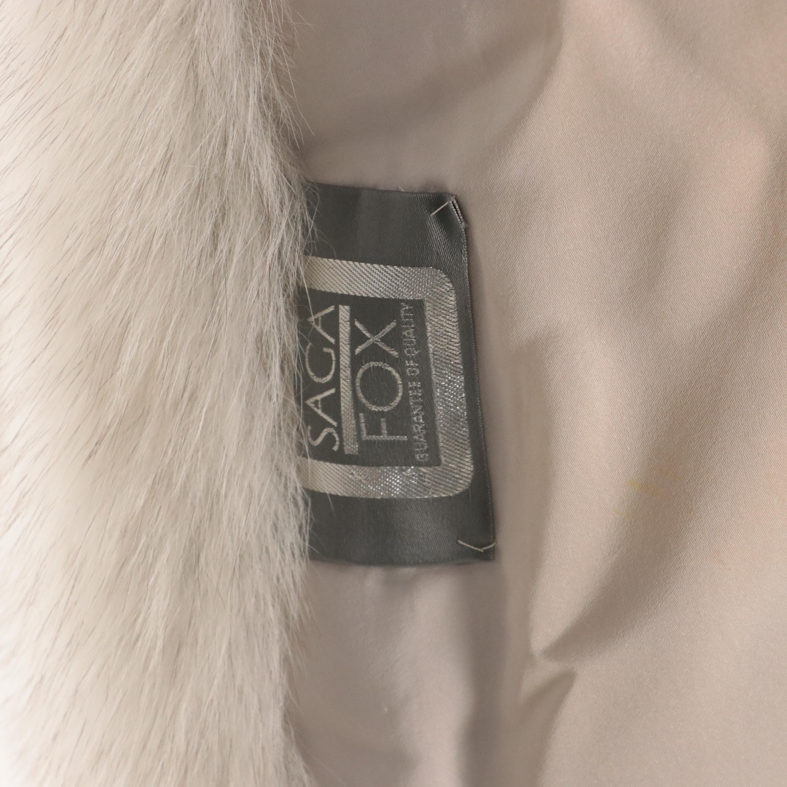 Blue Fox Fur Stroller Coat from Saga Furs