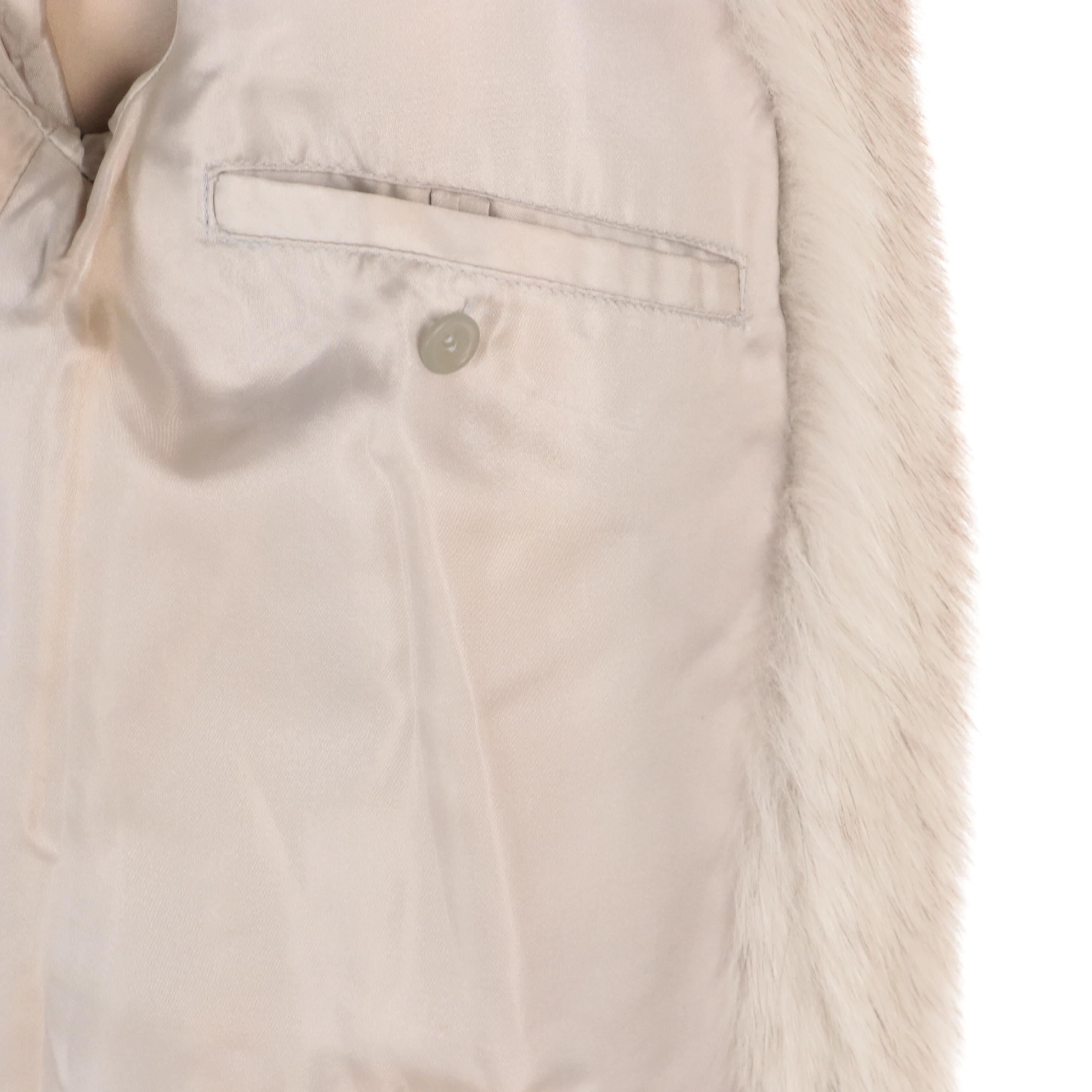 Blue Fox Fur Stroller Coat from Saga Furs