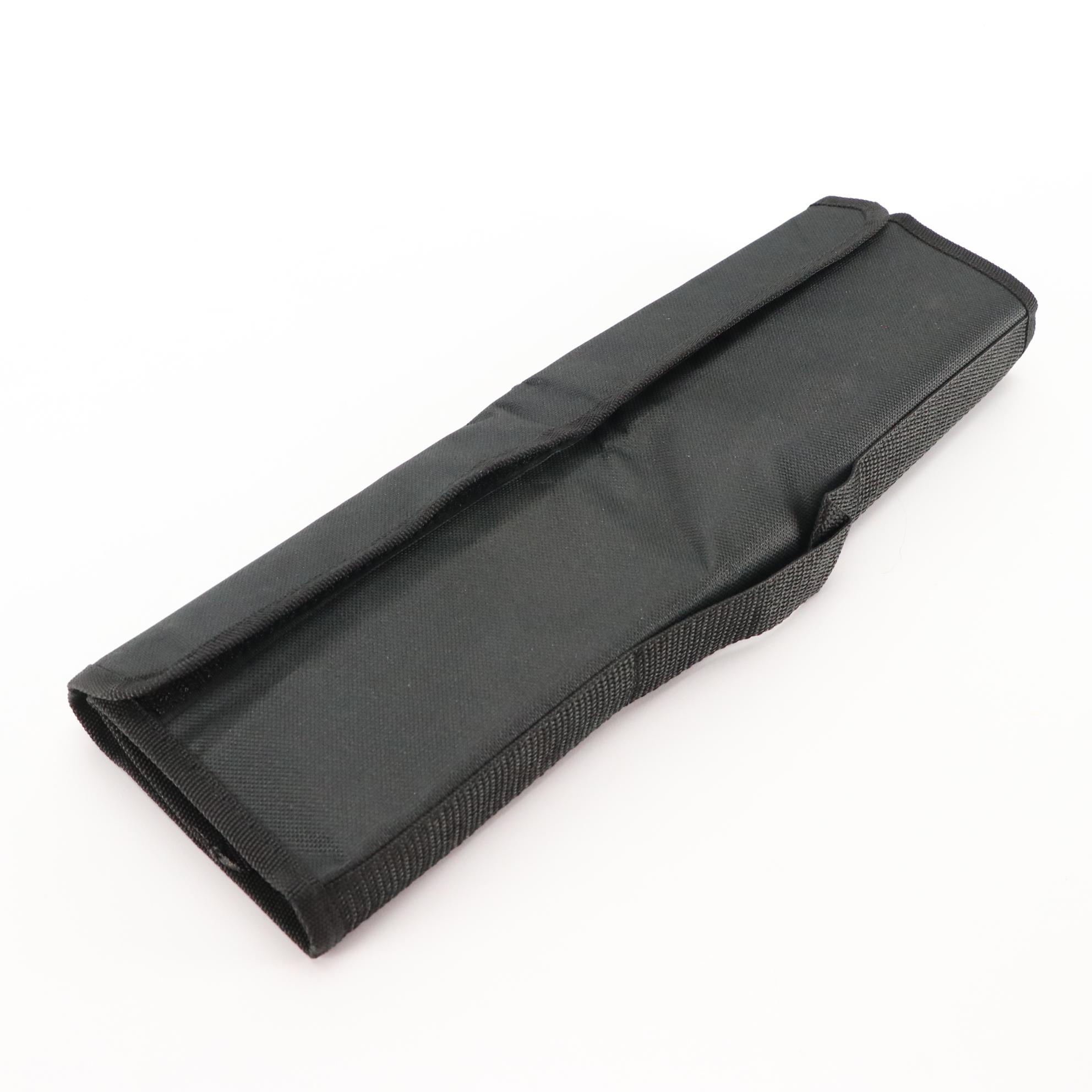 Four Piece Chef's Knife and Cleaver Set in Nylon Roll Case