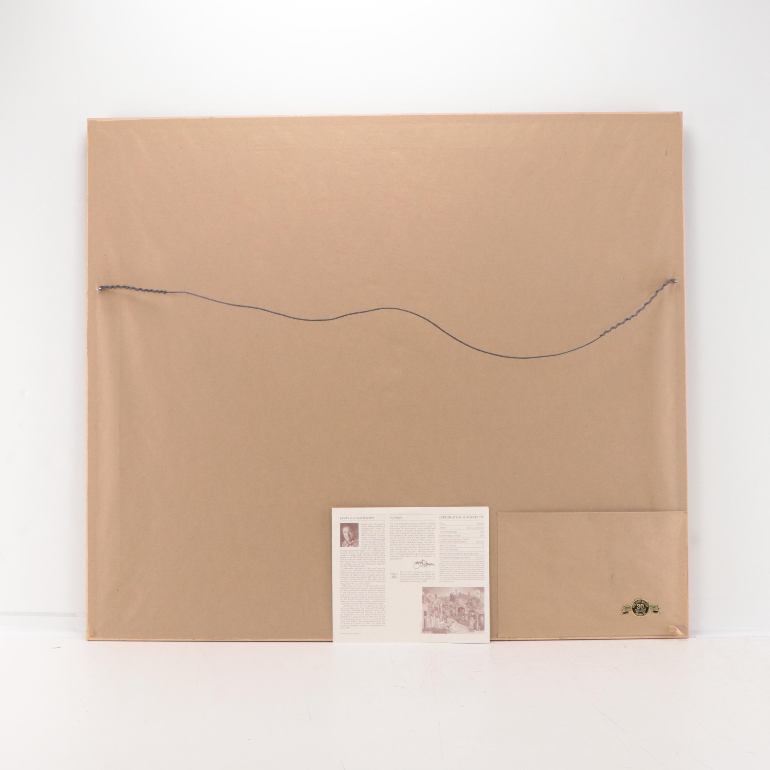 James Christensen Offset Lithograph "Parables," 2002