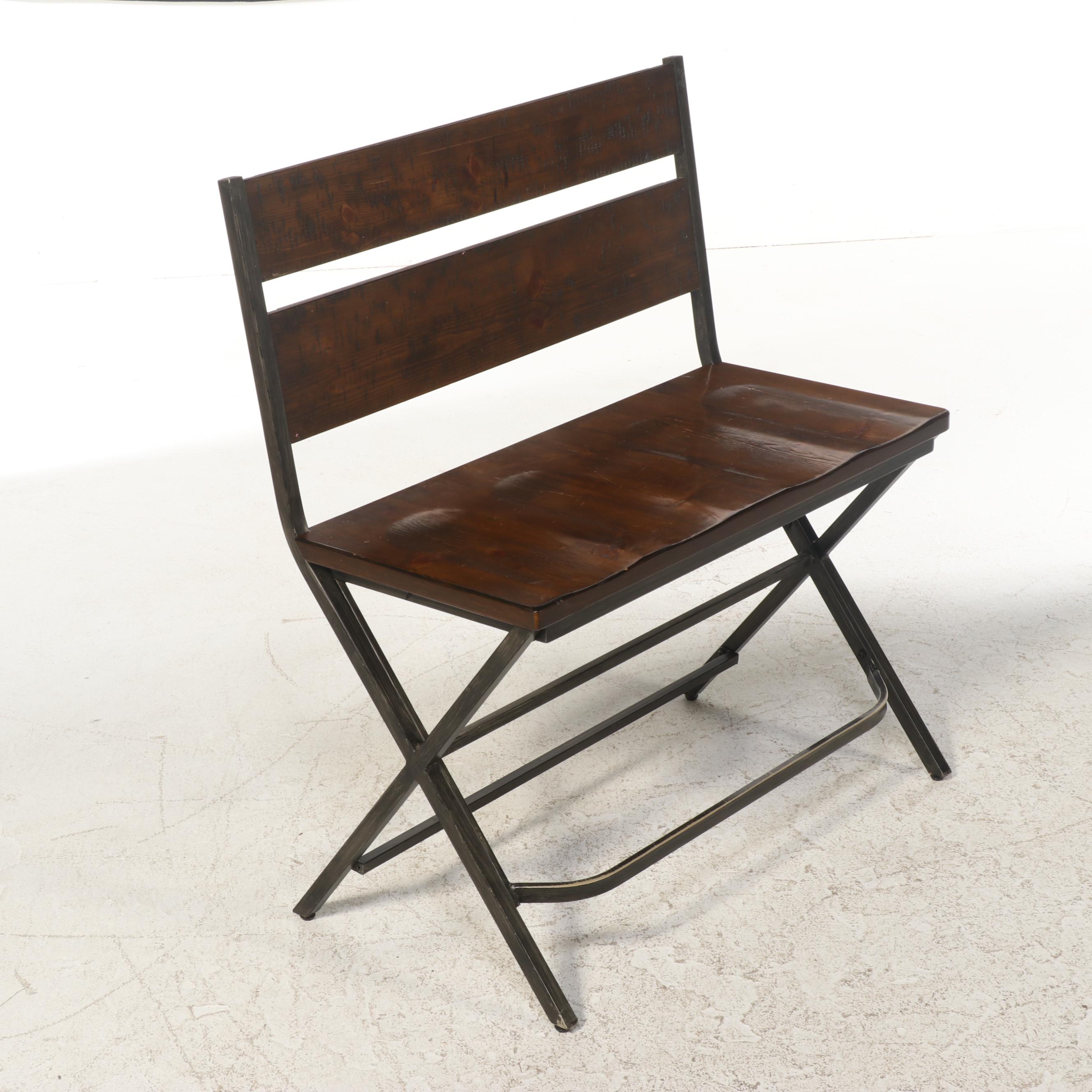 Ashley "Kavara" Counter Height Wide Slat Ladderback Bar Stool EBTH