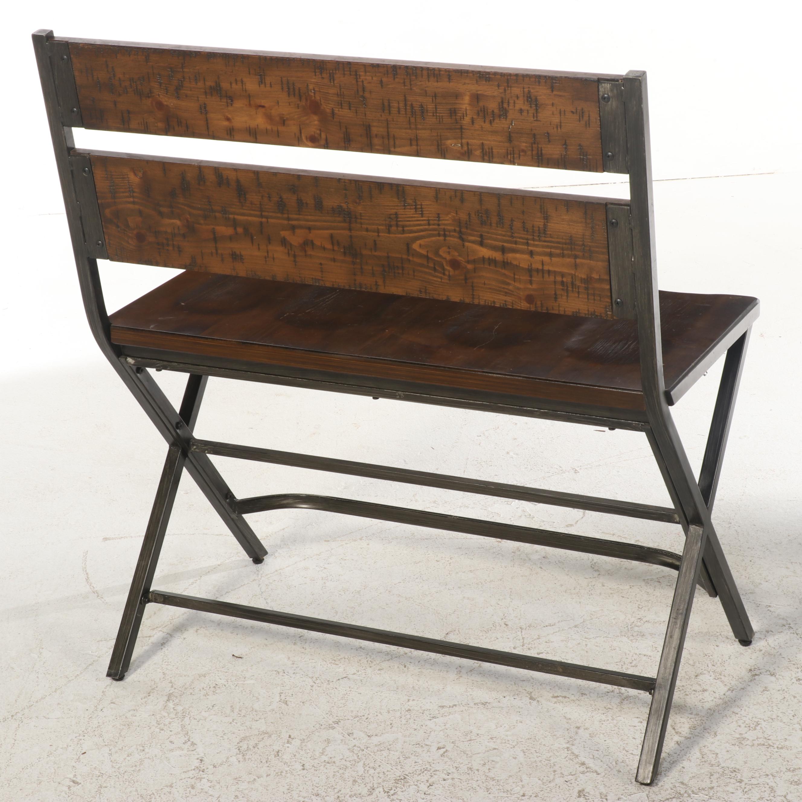 Ashley "Kavara" Counter Height Wide Slat Ladderback Bar Stool EBTH