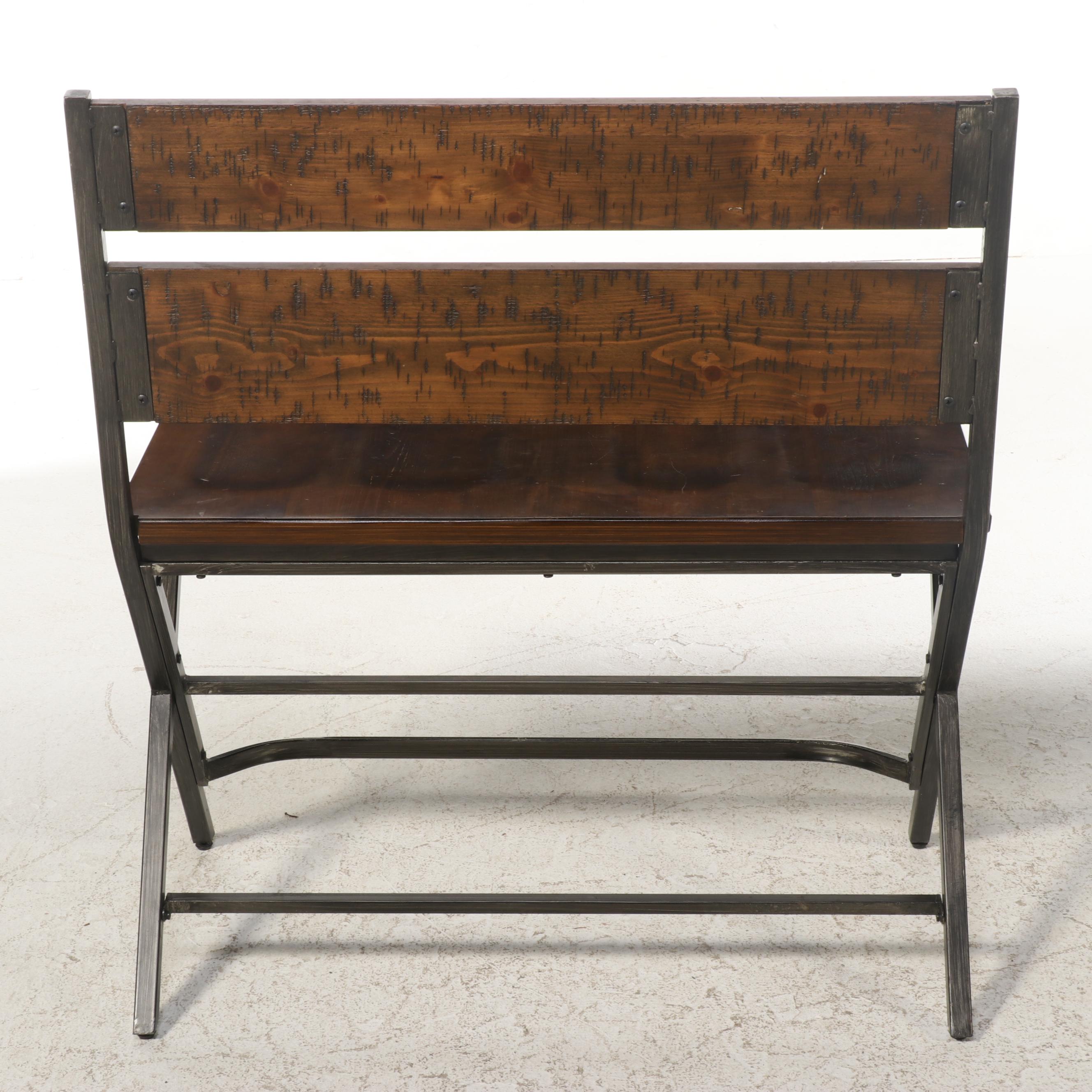 Ashley "Kavara" Counter Height Wide Slat Ladderback Bar Stool EBTH