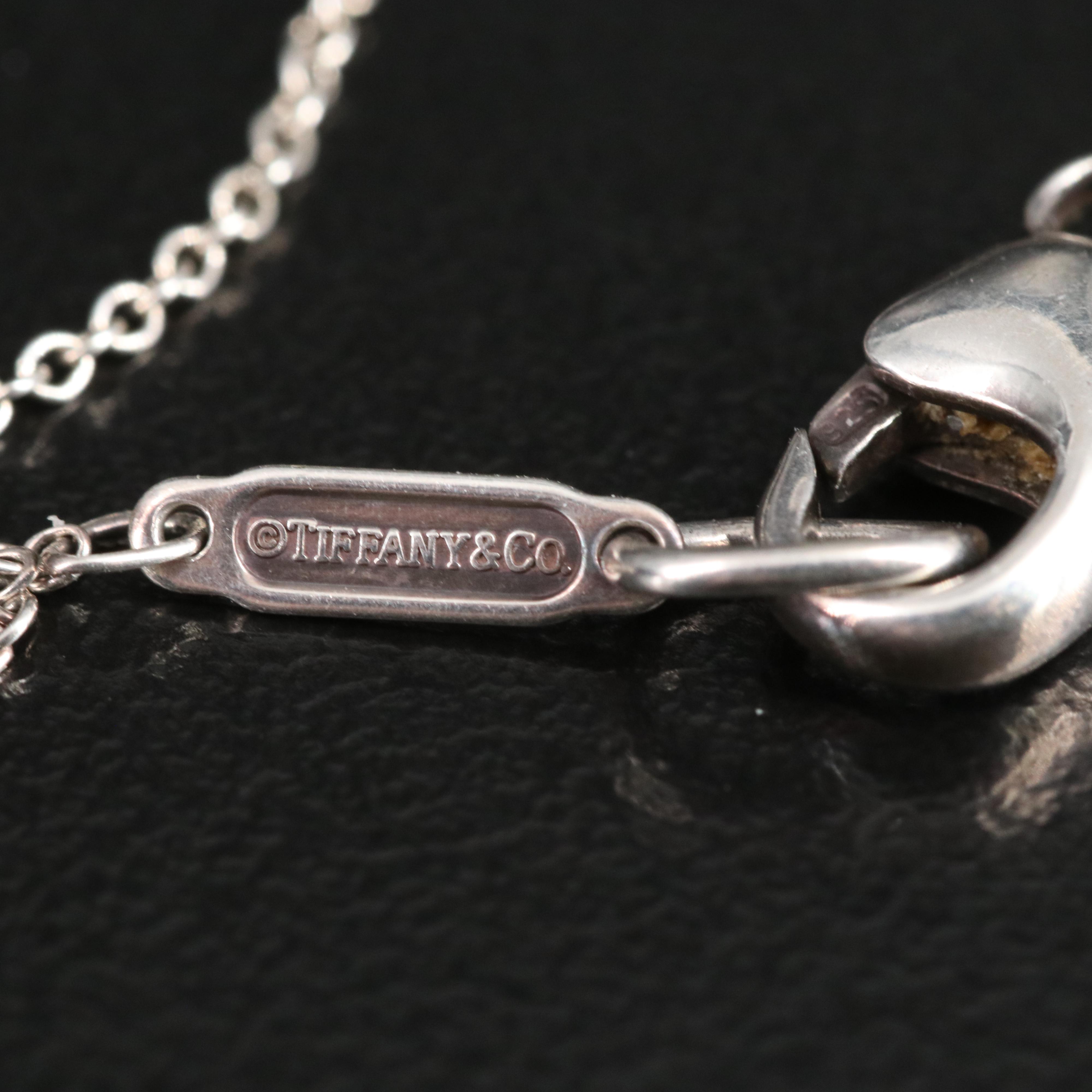 Tiffany & Co. "Alphabet Notes" Sterling Initial "S" Necklace