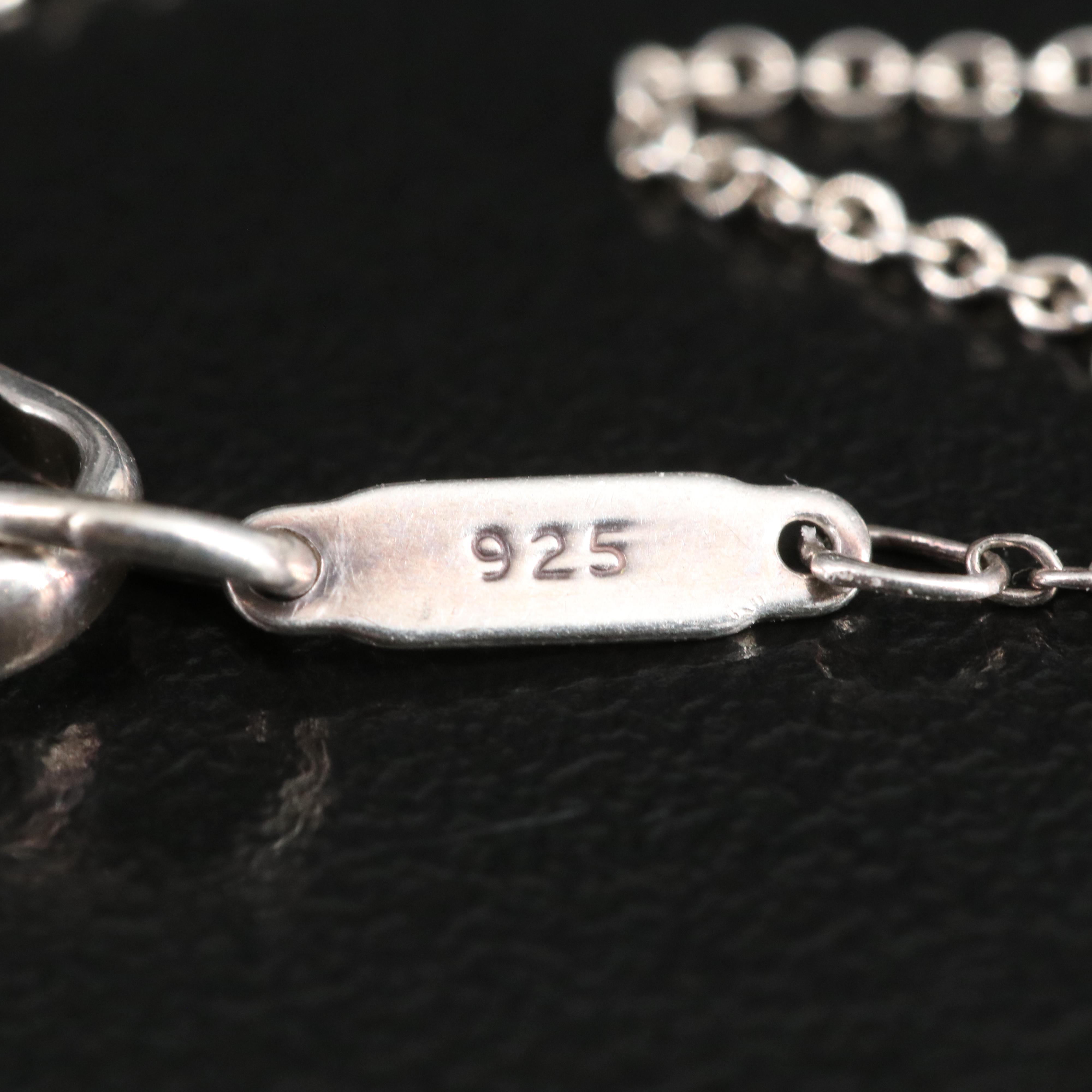 Tiffany & Co. "Alphabet Notes" Sterling Initial "S" Necklace