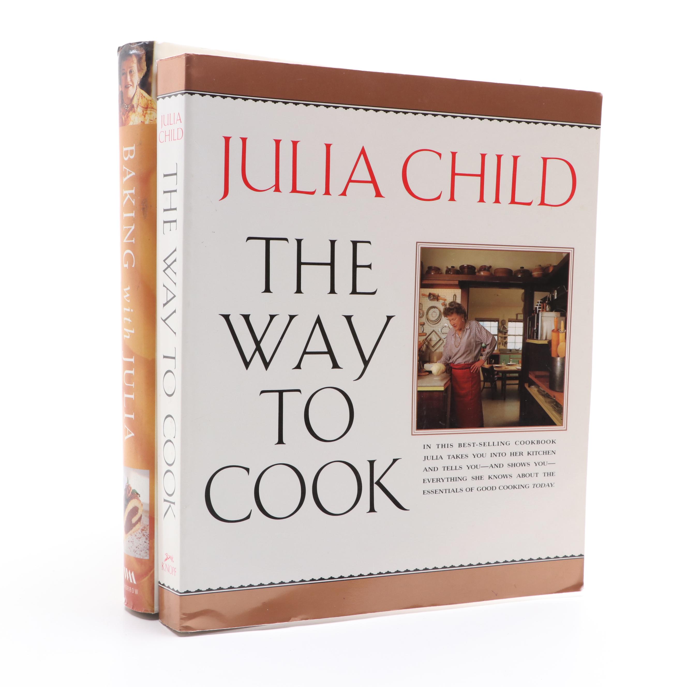 Signed "The Way to Cook" by Julia Child and Other Cookbook