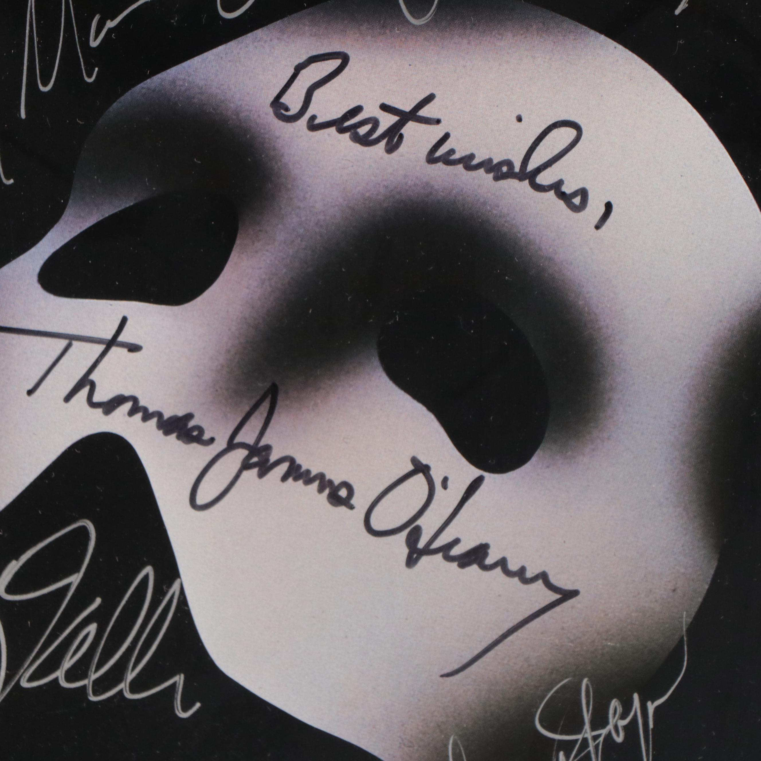 Signed "Phantom of the Opera" Poster and "Thoroughly Modern Millie" Playbill
