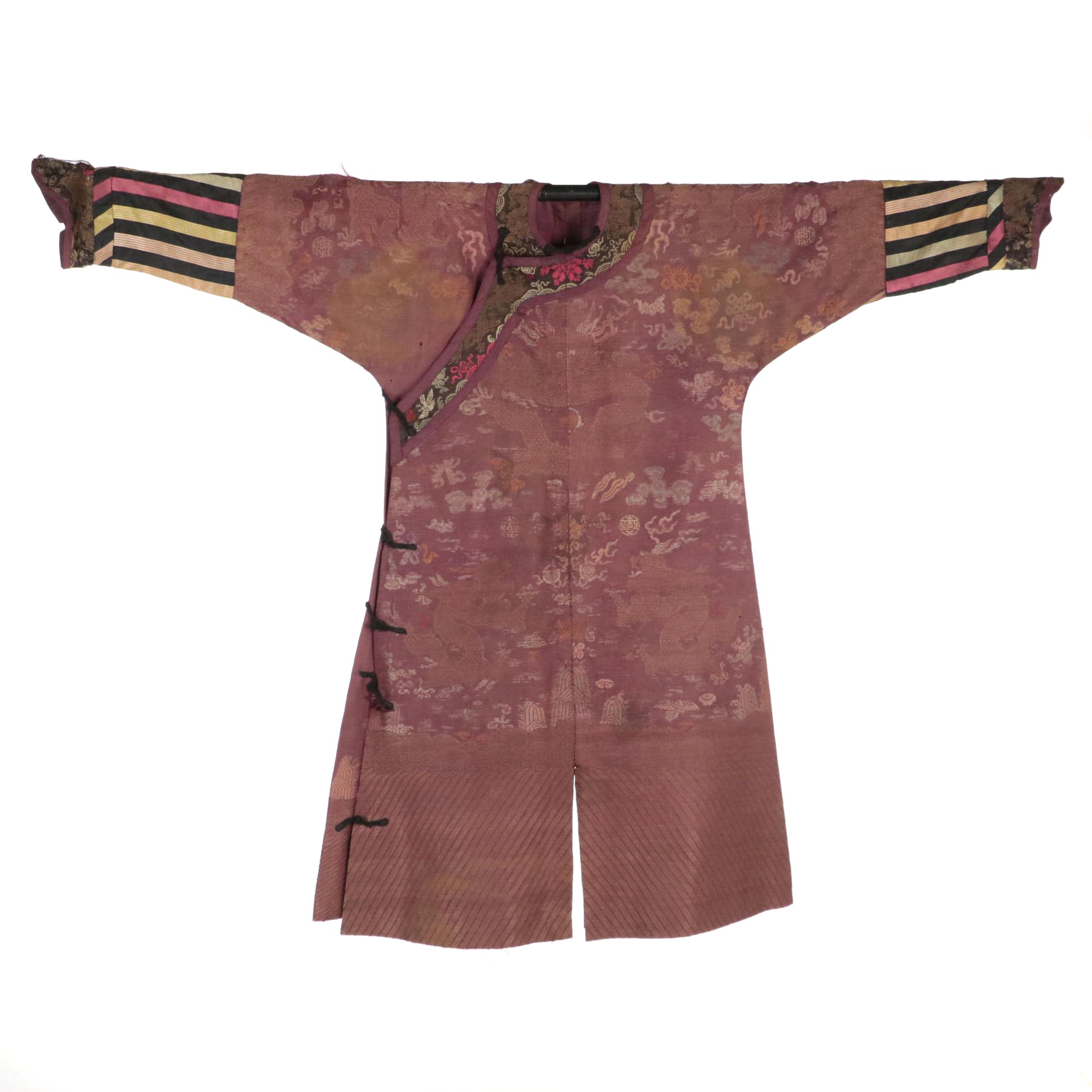 Men's Chinese Nobility Semi-Formal Jifu Robe, Late Qing Dynasty