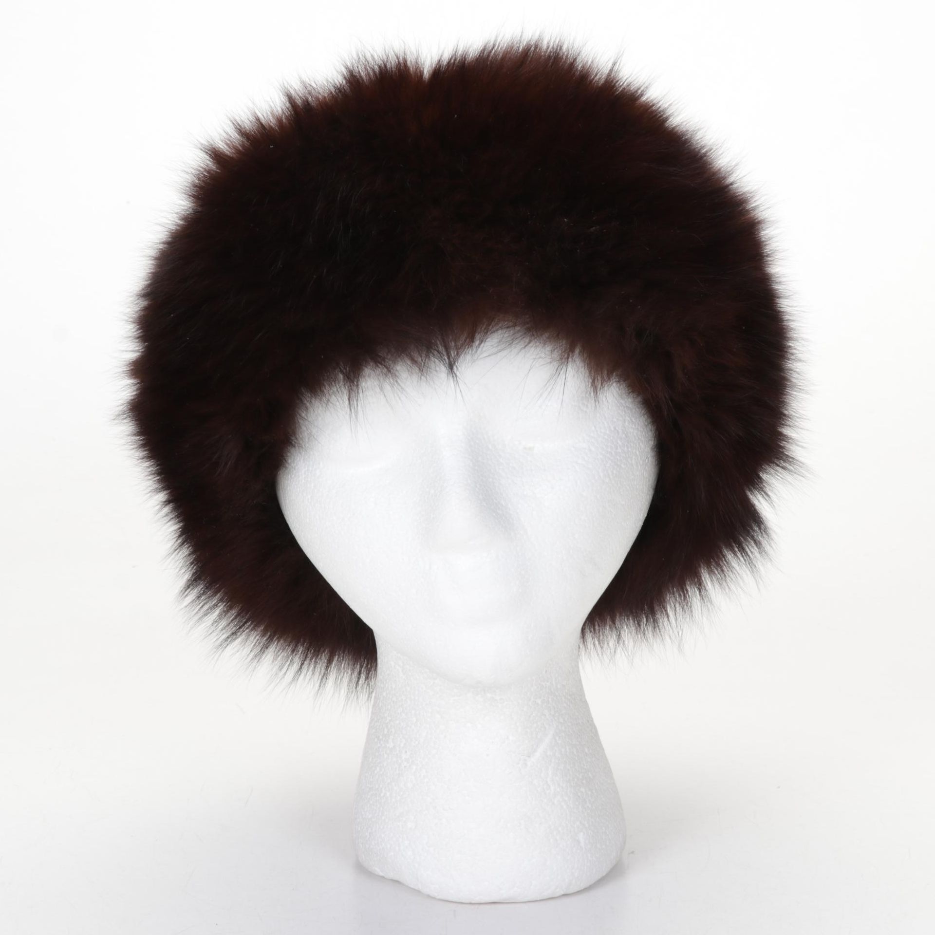 Mitchie's Matchings Chocolate Fox Trim Hat
