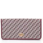Christian Dior "Trotter" Monogram Canvas and Leather Wallet, Late 20th Century
