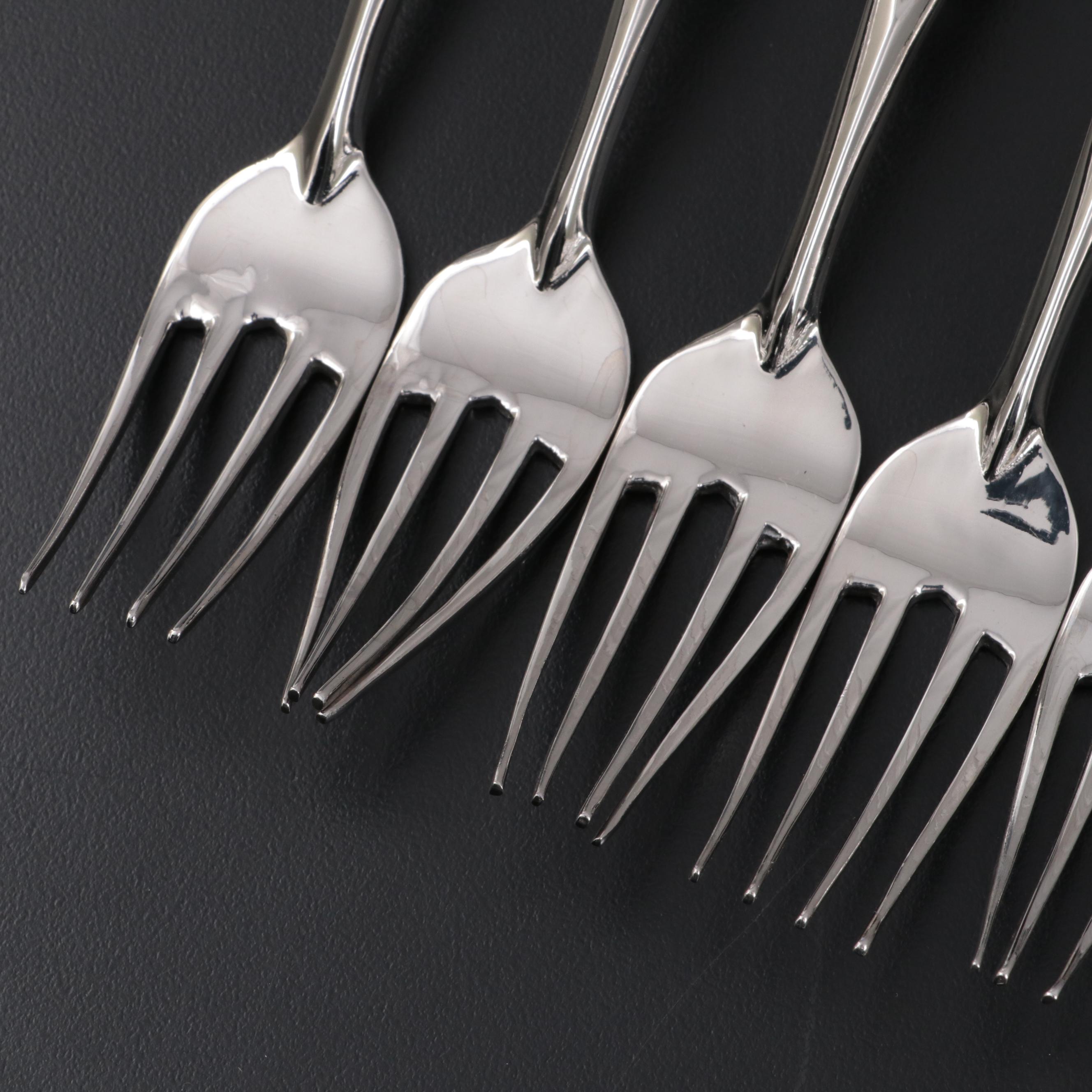 Stainless Flatware with Seashell Shaped Handles