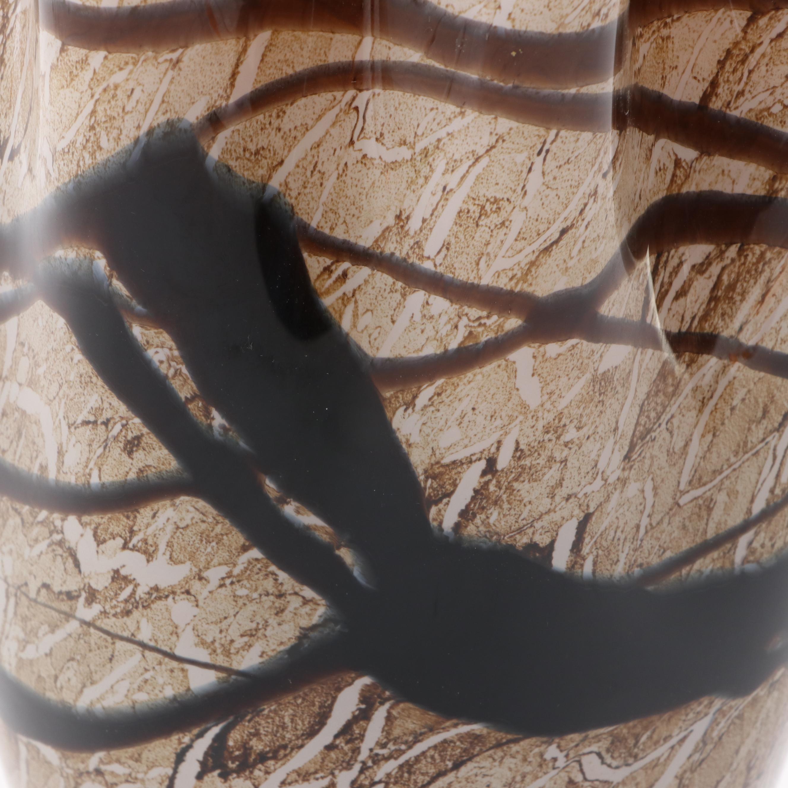 Józefina Polish Blown Art Glass Handkerchief Vase