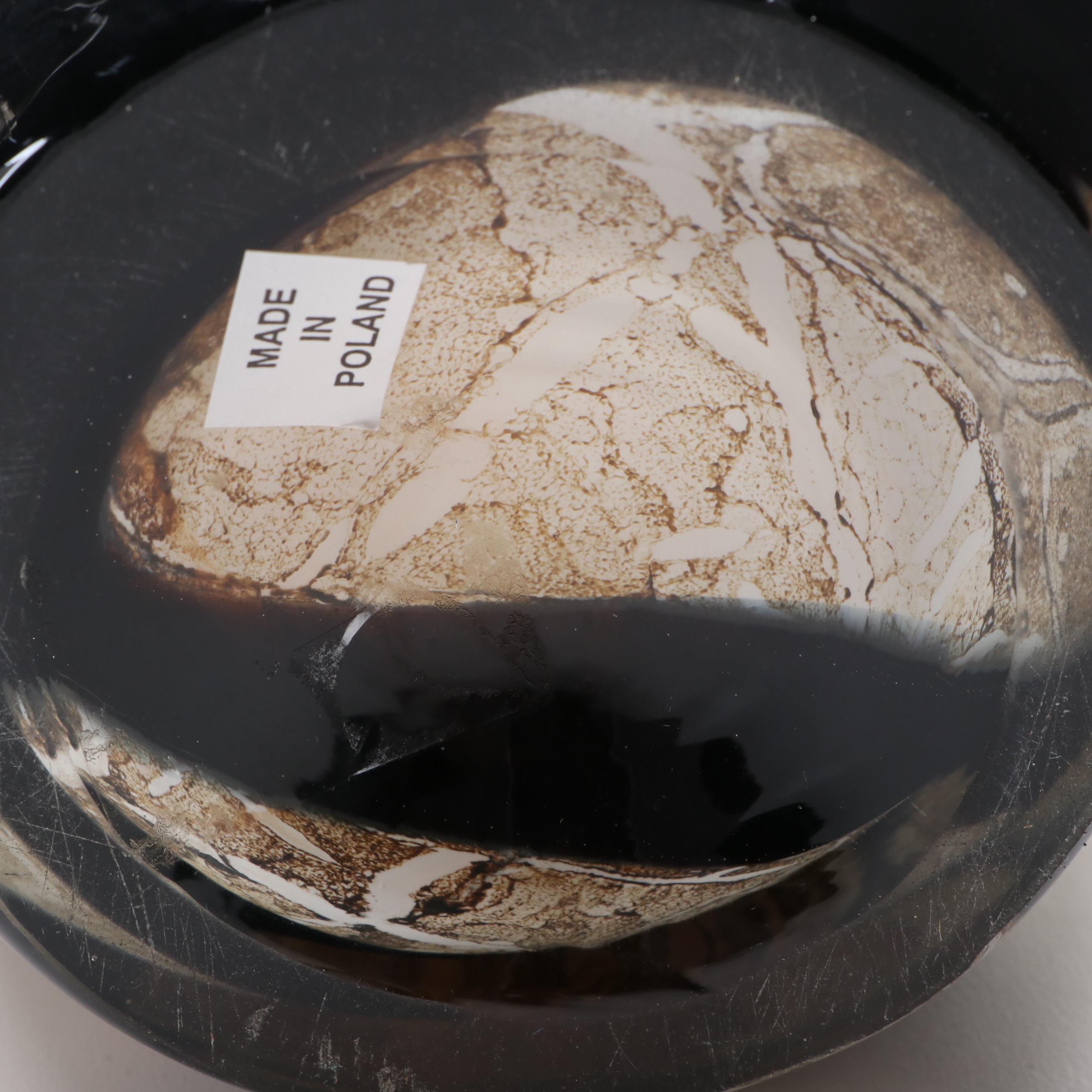 Józefina Polish Blown Art Glass Handkerchief Vase