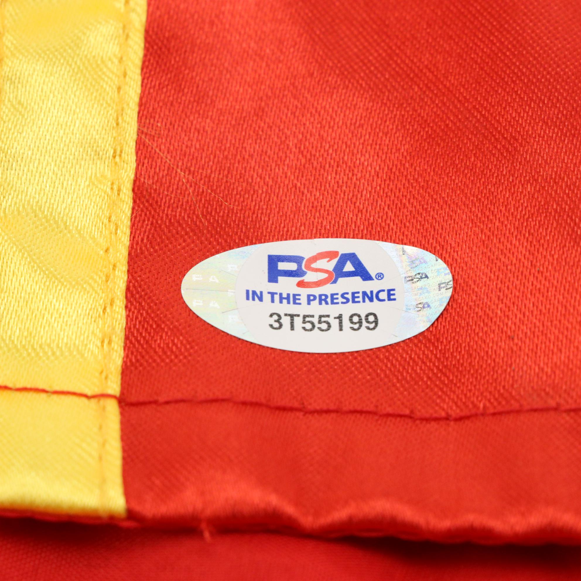 Dolph Lundgren Signed "Ivan Drago" Themed Boxing Trunks