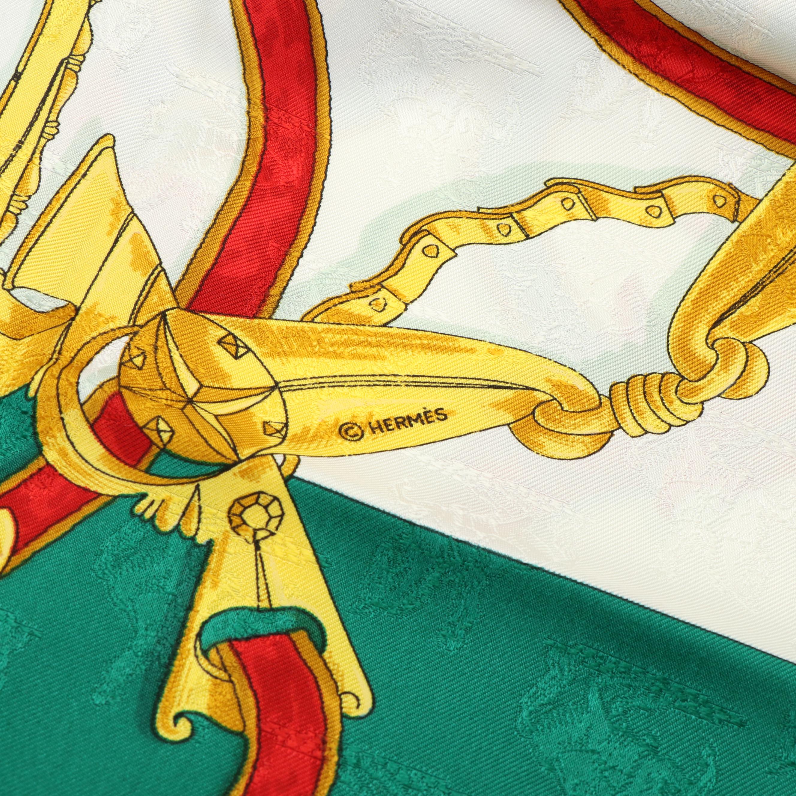 Hermès "L'Instruction du Roy en l'Exercice de Monter a Cheval" Scarf 90 in Silk