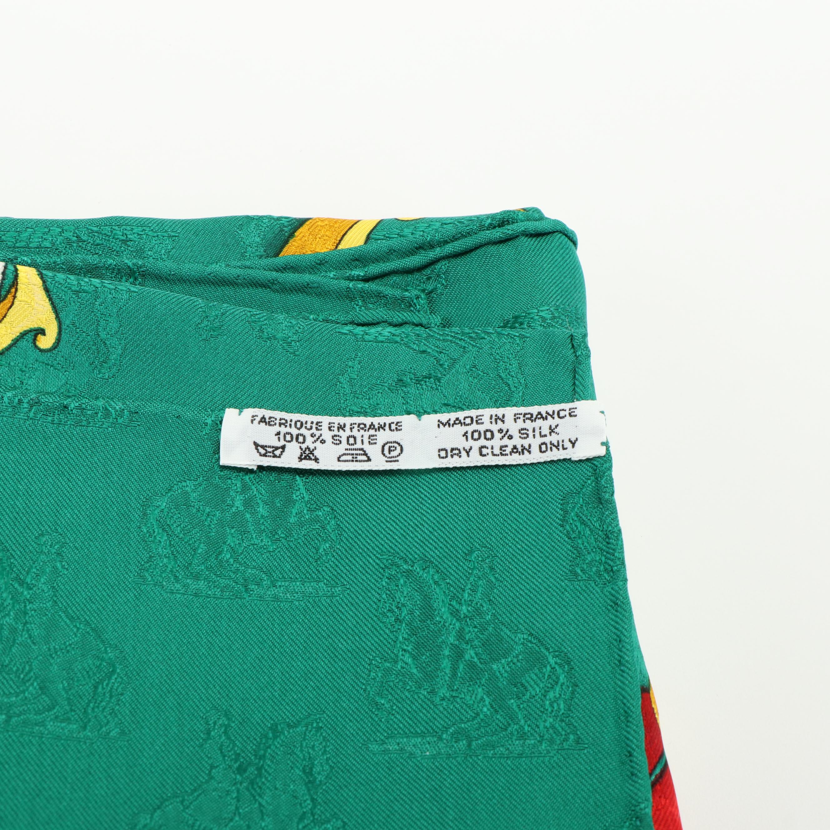 Hermès "L'Instruction du Roy en l'Exercice de Monter a Cheval" Scarf 90 in Silk