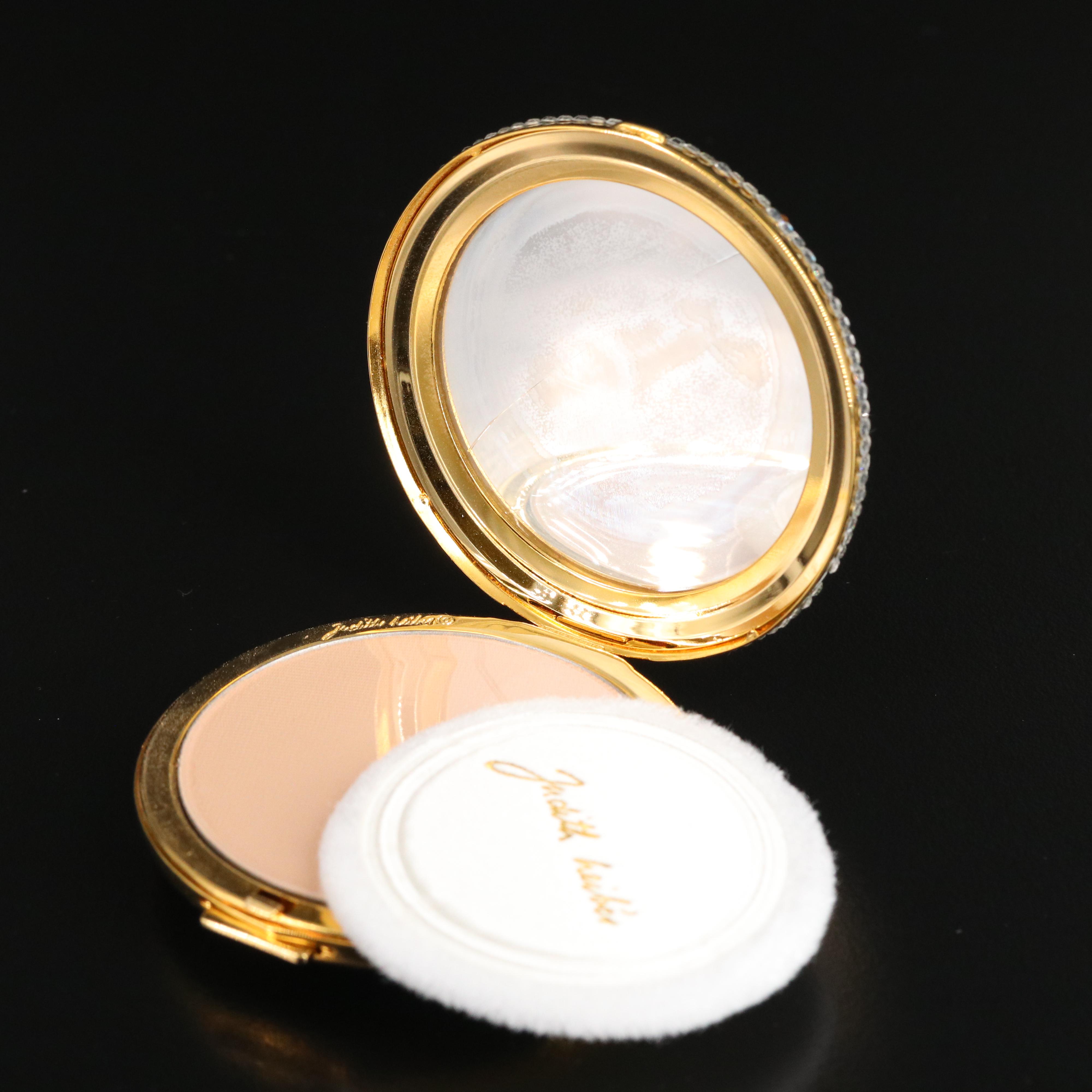 Judith Lieber Rhinestoned Powder Compact