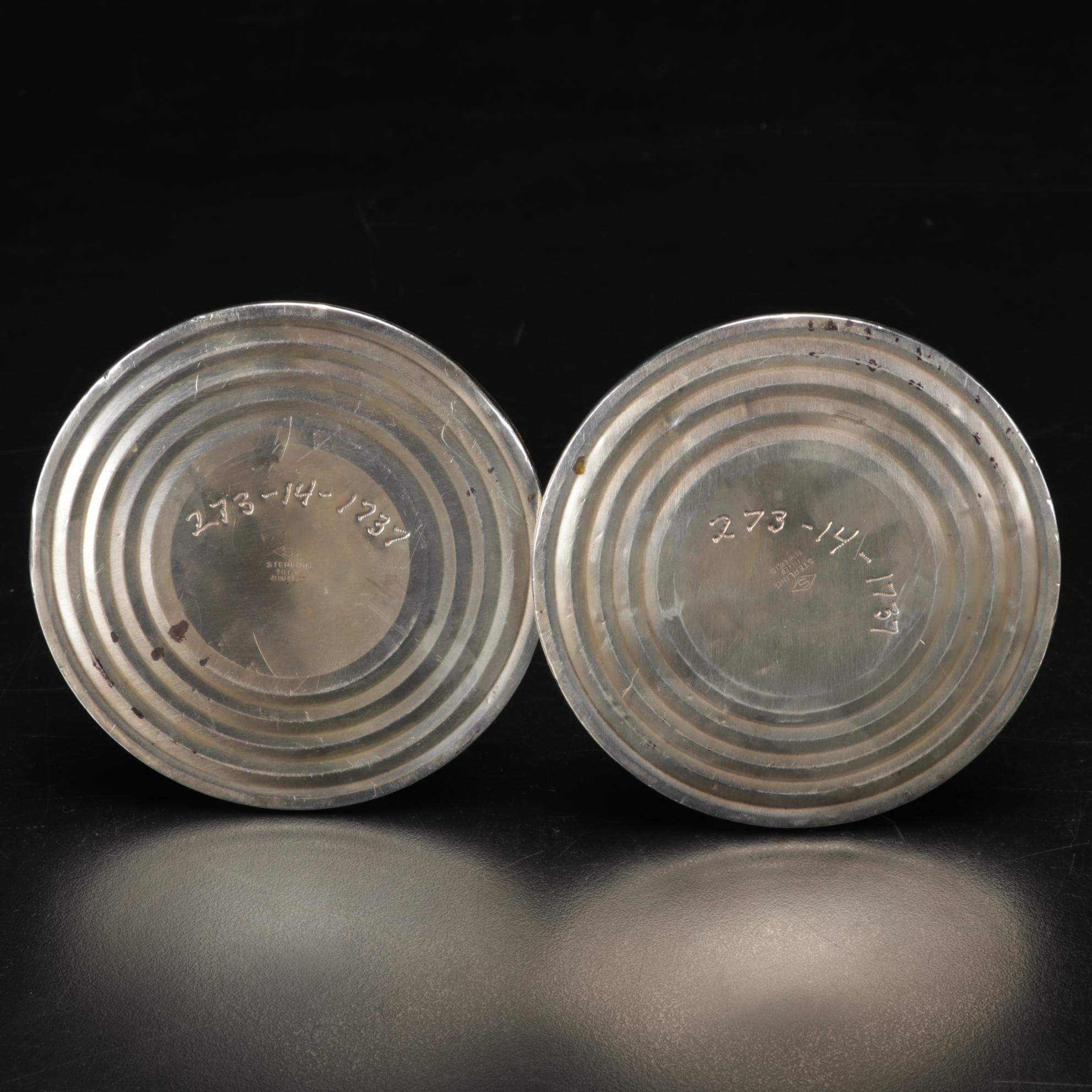 Sterling Silver Candlesticks, Shakers and Fine China "Platinum Wheat" Dinnerware