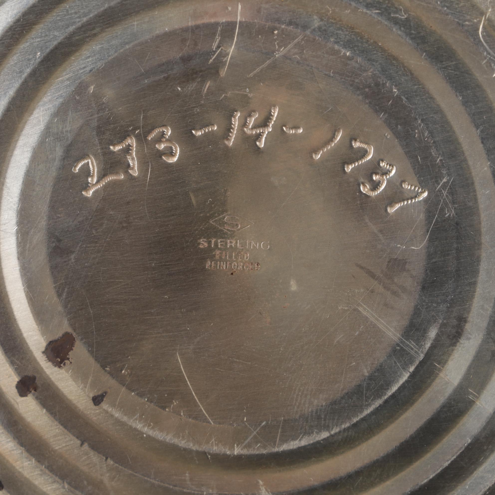 Sterling Silver Candlesticks, Shakers and Fine China "Platinum Wheat" Dinnerware