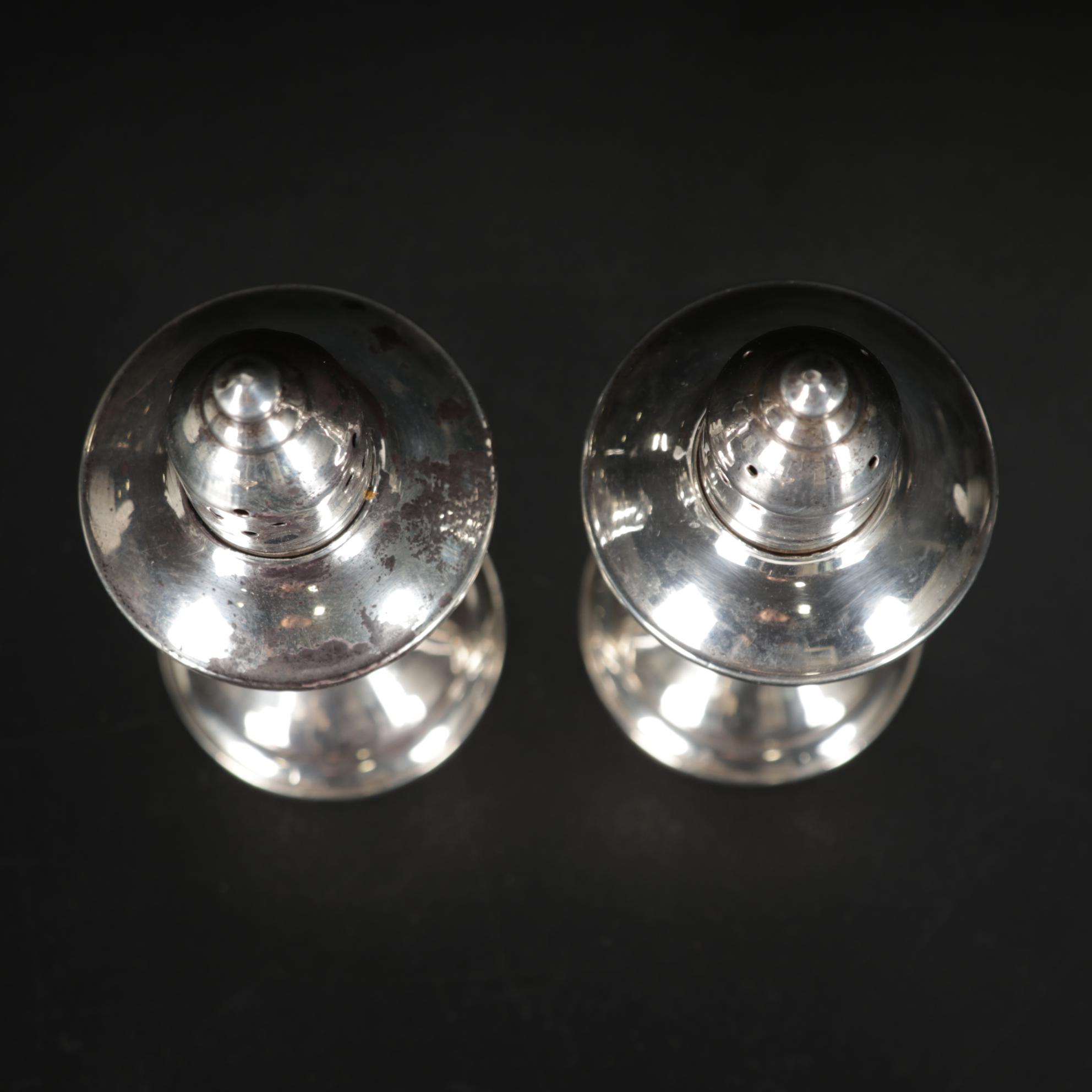 Sterling Silver Candlesticks, Shakers and Fine China "Platinum Wheat" Dinnerware