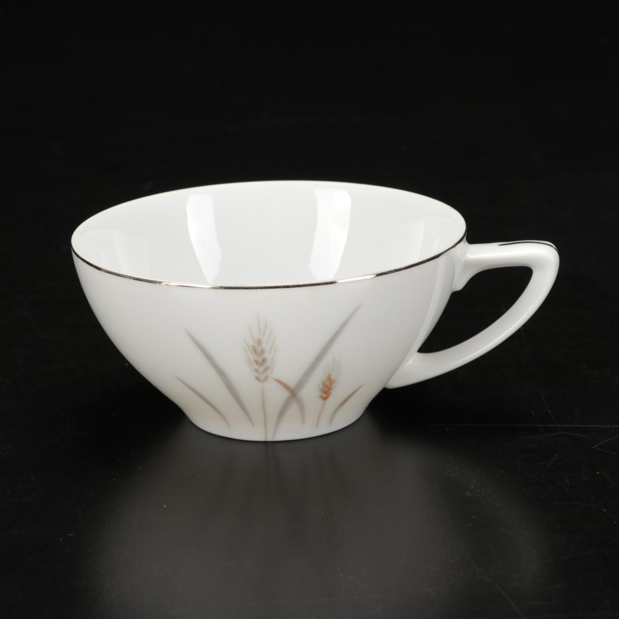 Sterling Silver Candlesticks, Shakers and Fine China "Platinum Wheat" Dinnerware