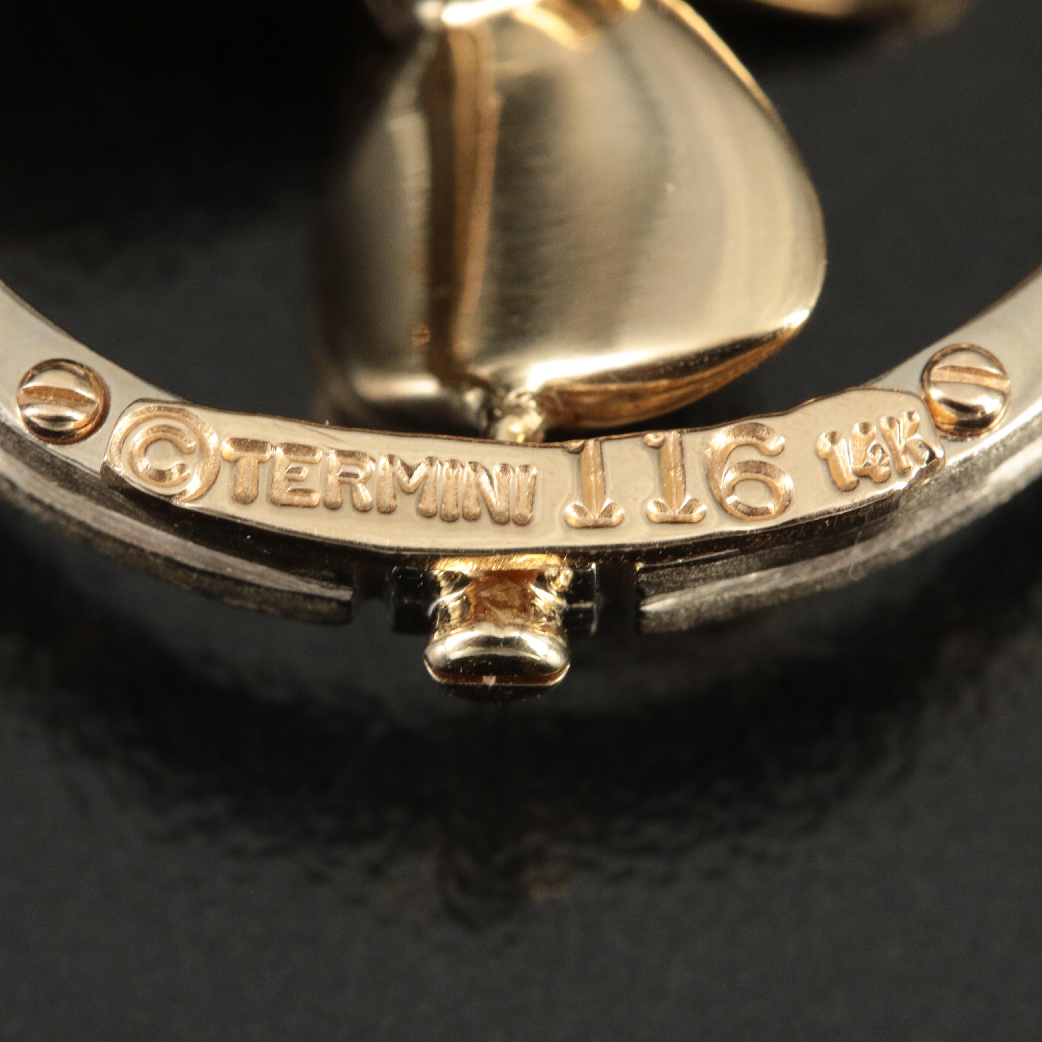 14K and 0.32 CT Diamond Propeller Pendant