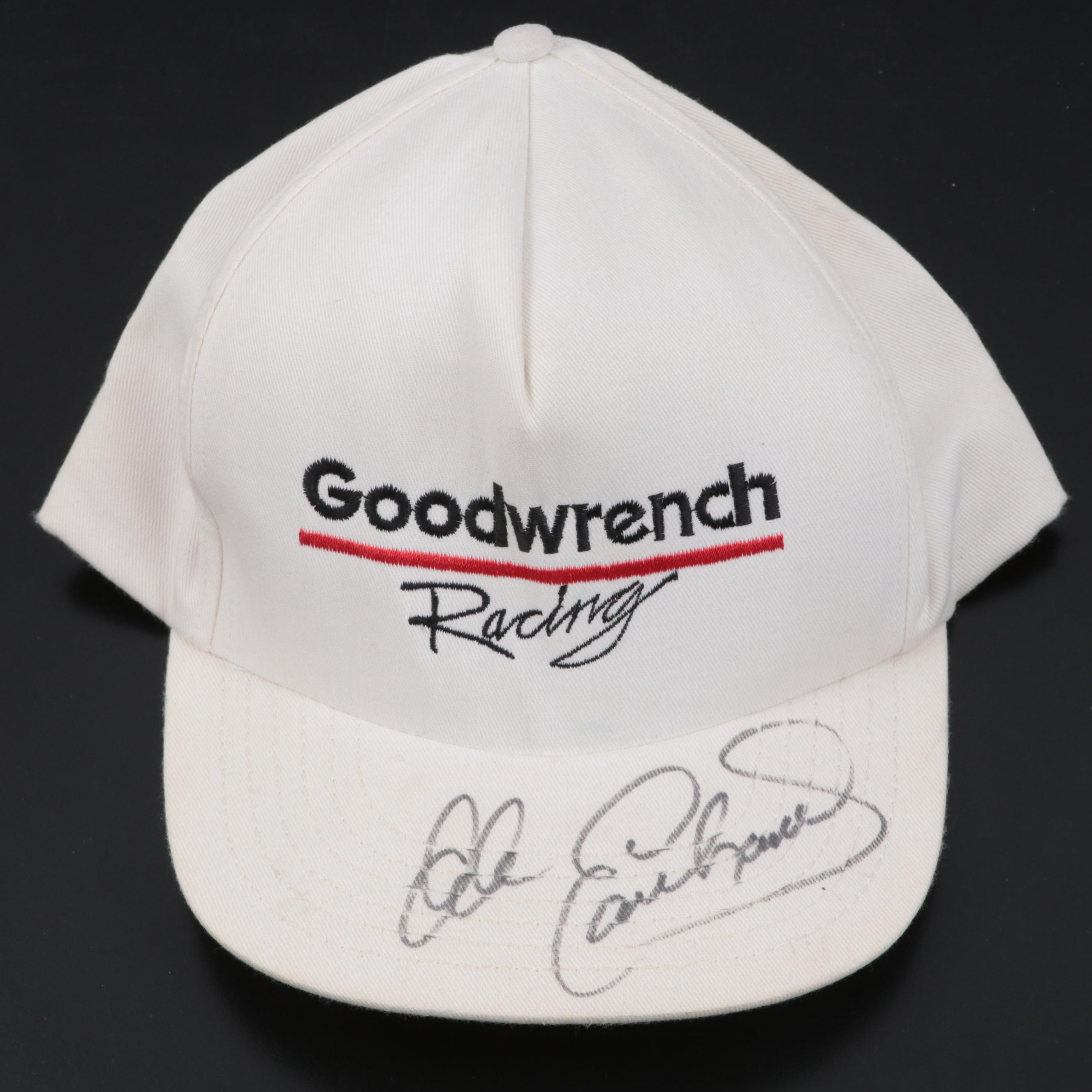 Dale Earnhardt Sr. Signed Hat with Dale Earnhardt Jr. Signed Photograph