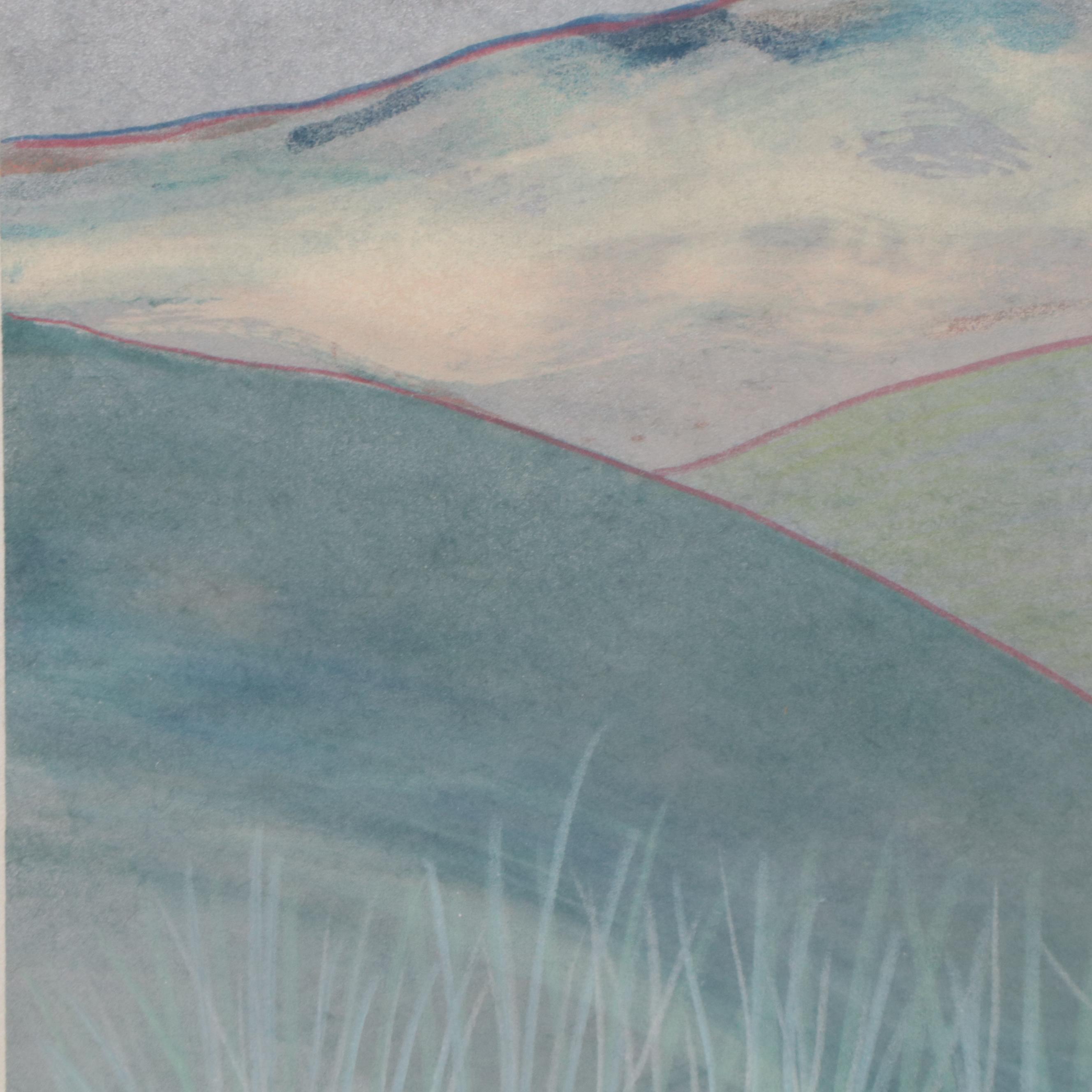 Syd Kramer Abstract Landscape Monotype