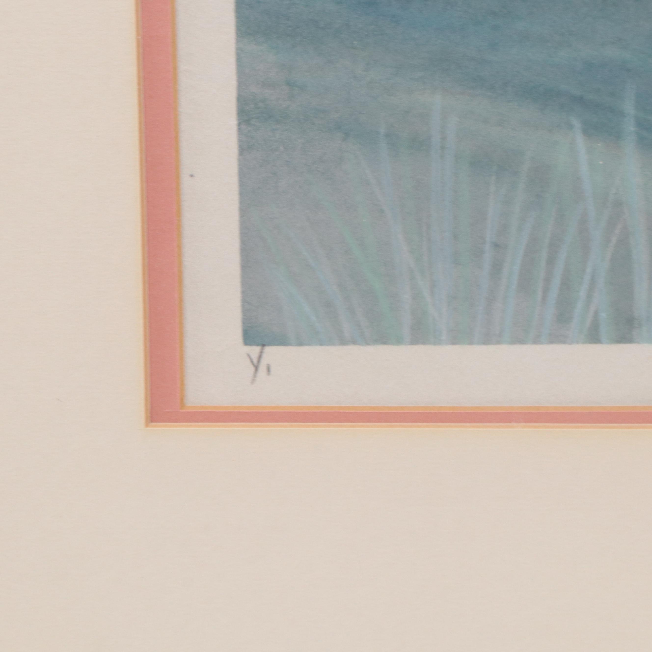 Syd Kramer Abstract Landscape Monotype