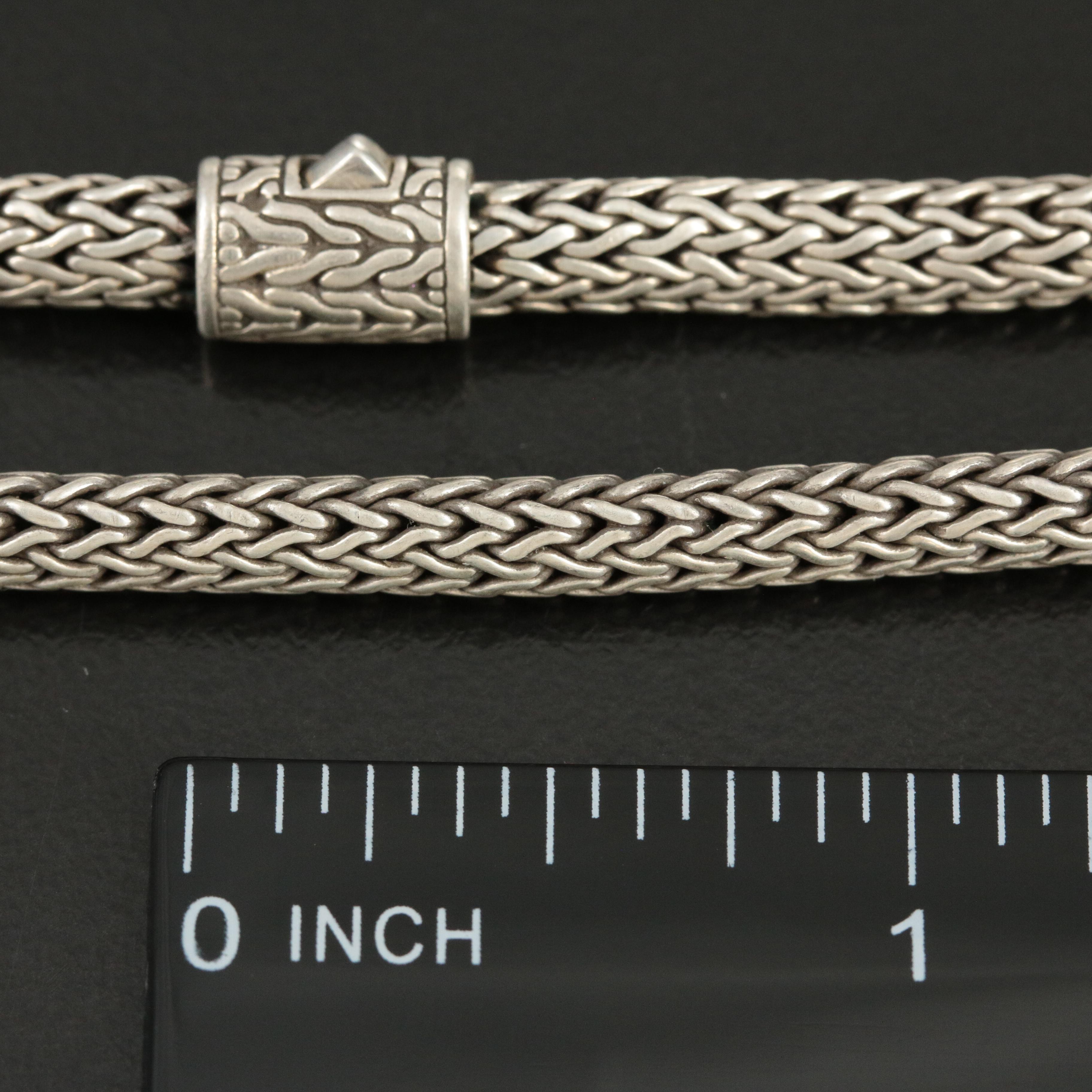 John Hardy "Classic Chain" Wheat Necklace