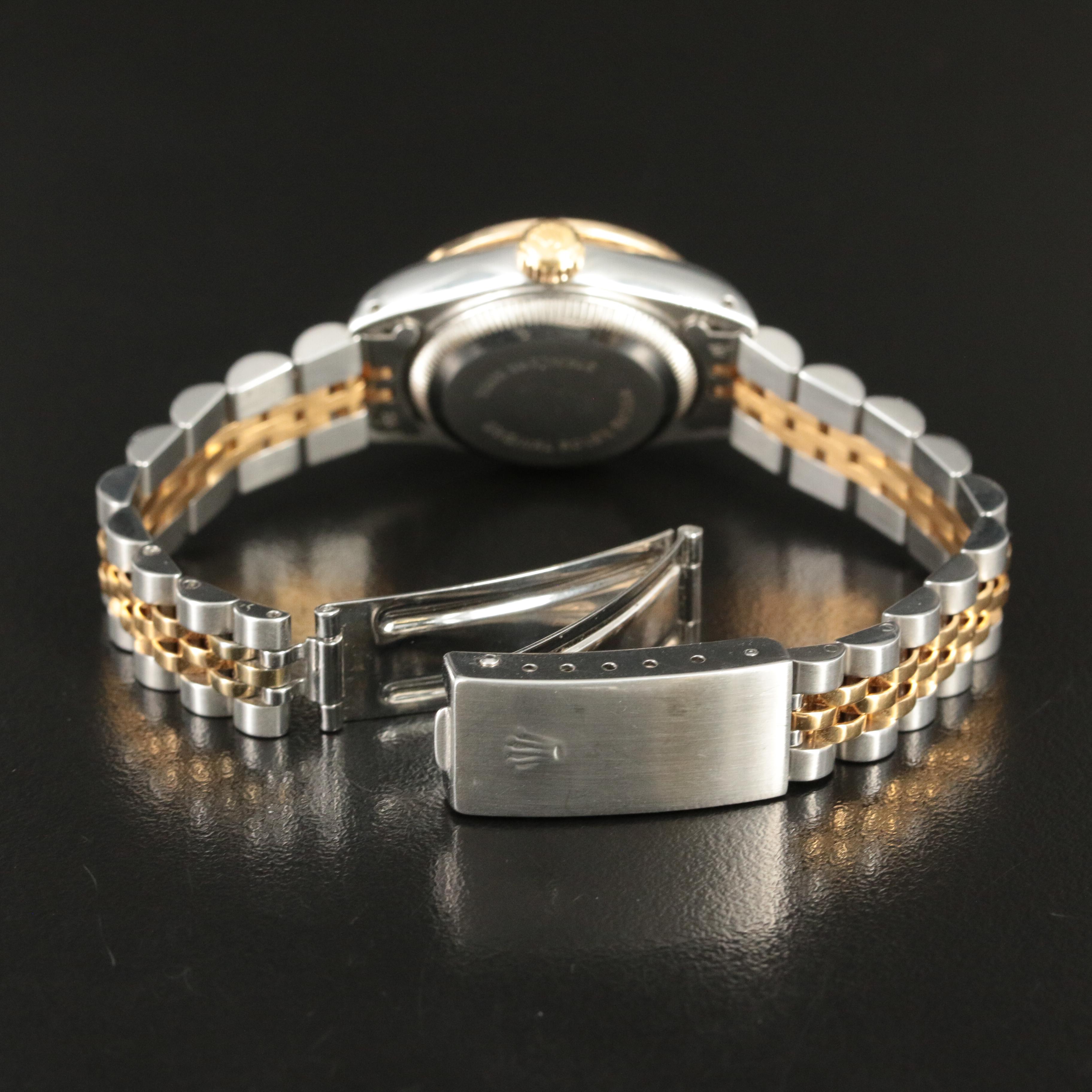 1985 Rolex Custom Mother-of-Pearl Dial, Diamond Bezel Datejust Watch