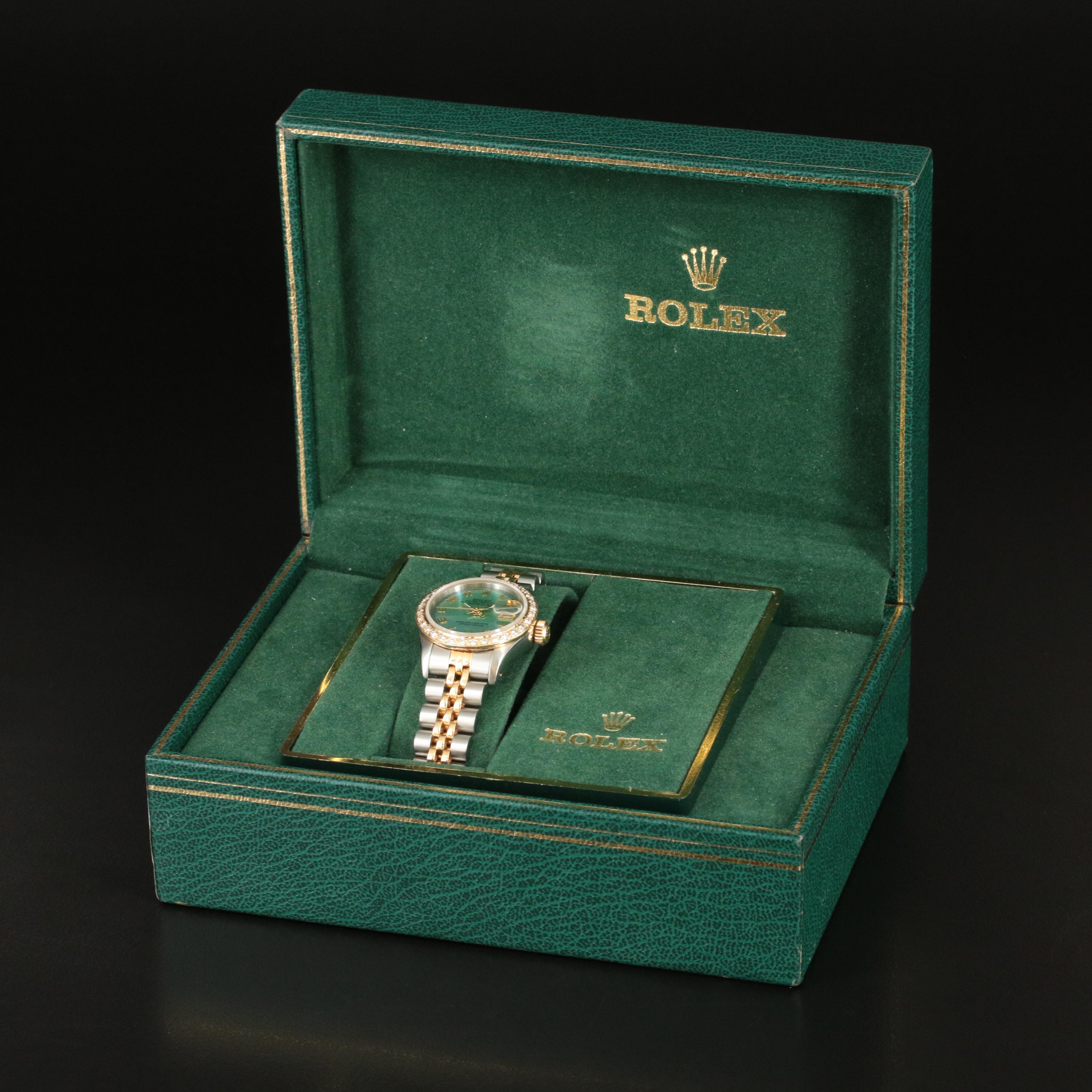 1985 Rolex Custom Mother-of-Pearl Dial, Diamond Bezel Datejust Watch