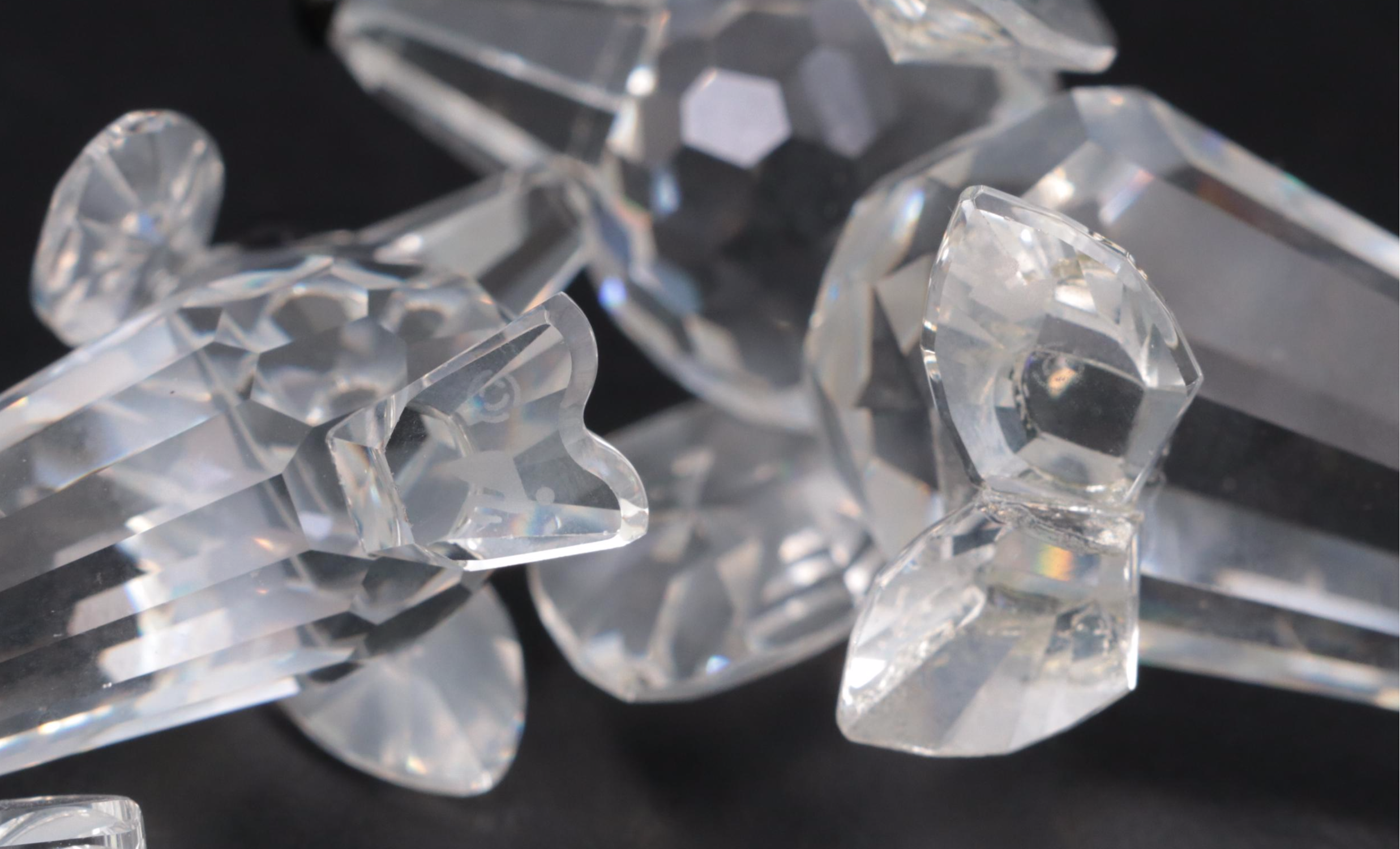 Swarovski Crystal Dog Figurines, Late 20th Century