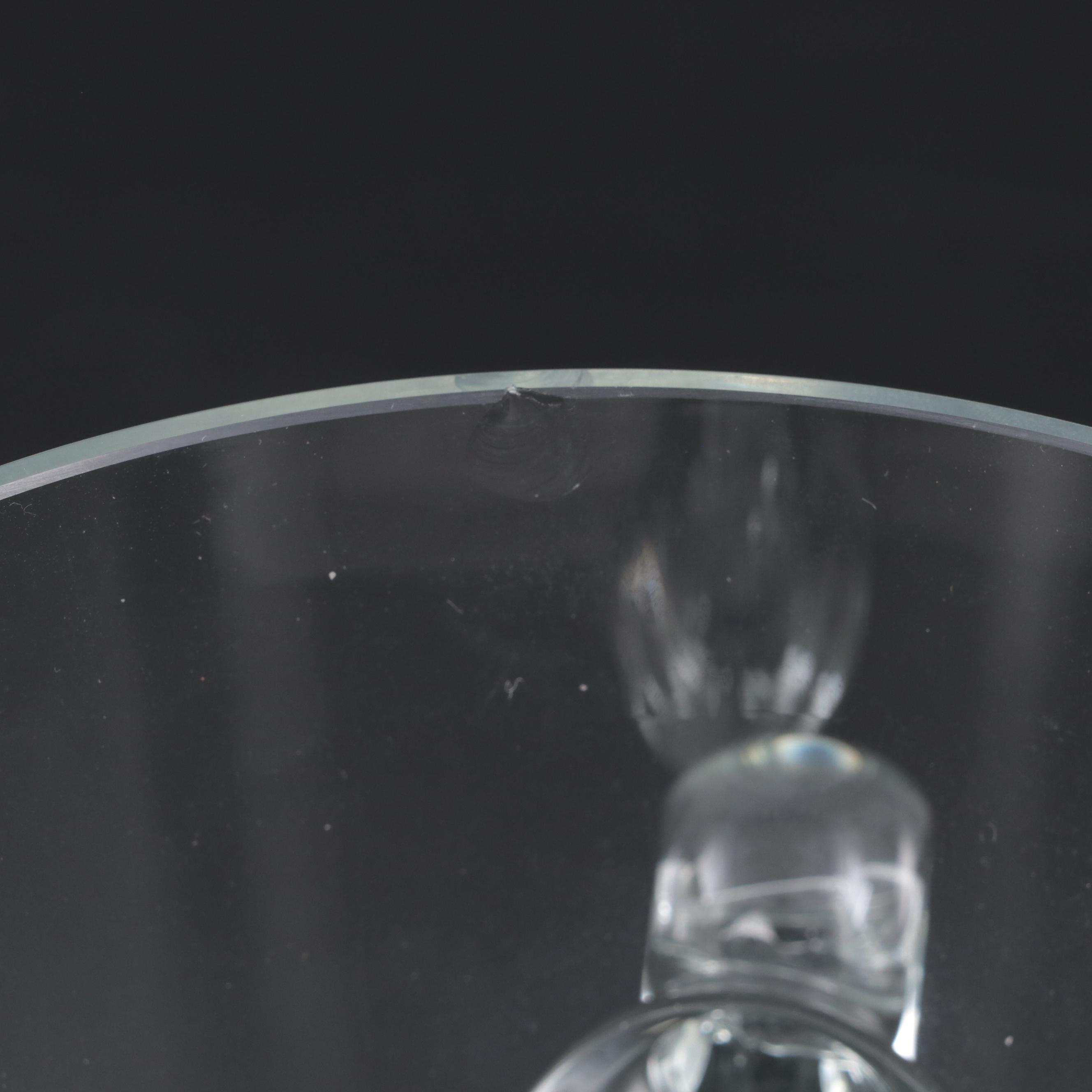 Tiffany & Co. "Scroll Handled" Clear Crystal Ice Bucket