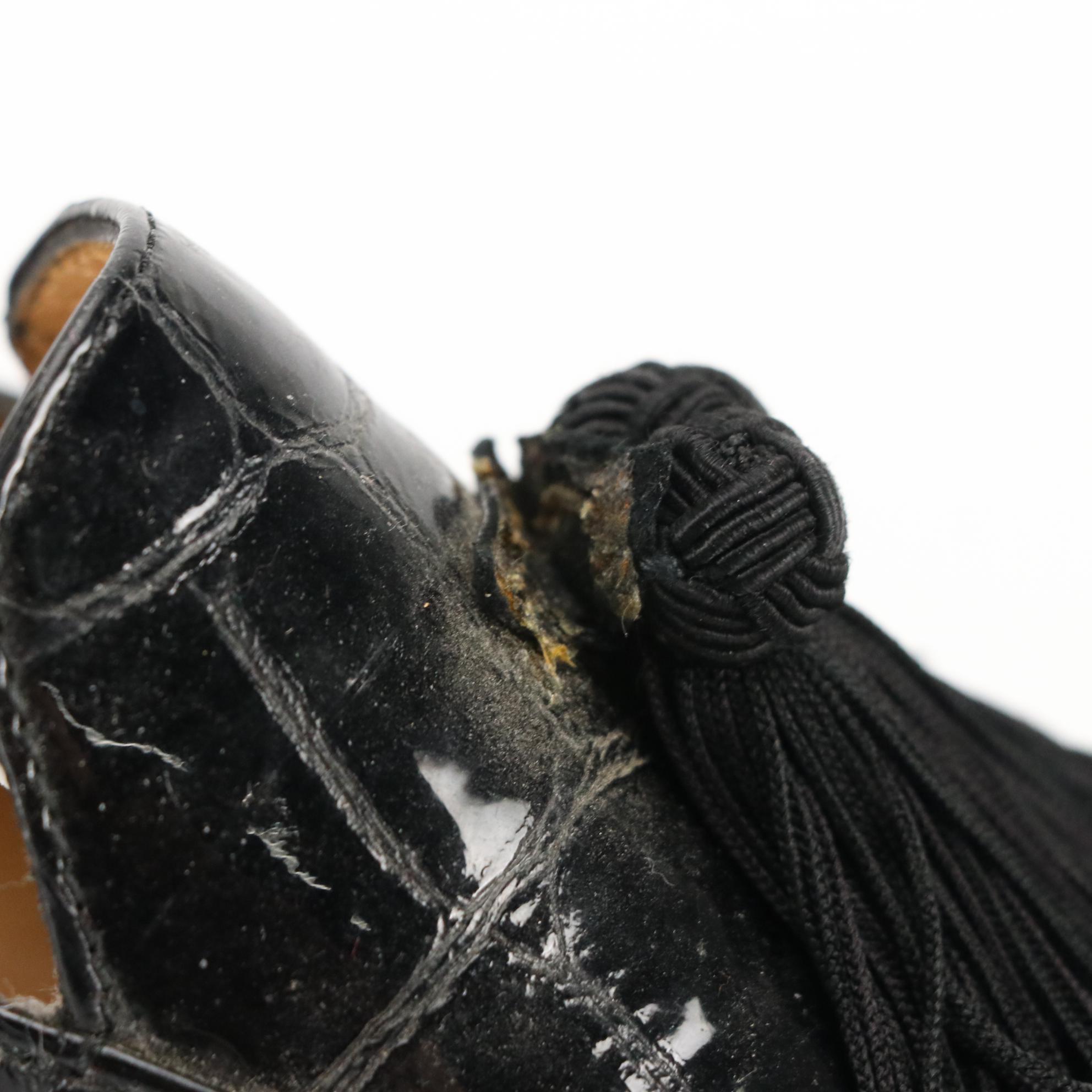 Salvatore Ferragamo Navy Suede Espadrilles & Stuart Weitzman Tassel Loafers